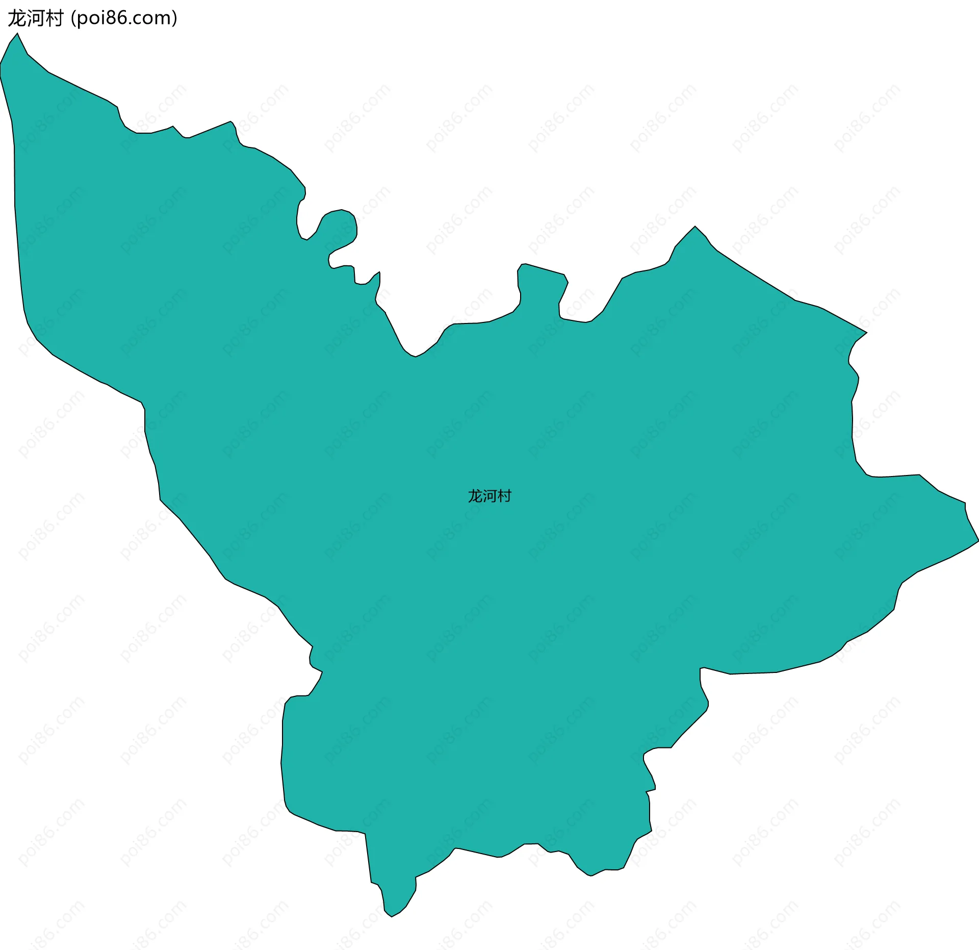 龙河村边界地图