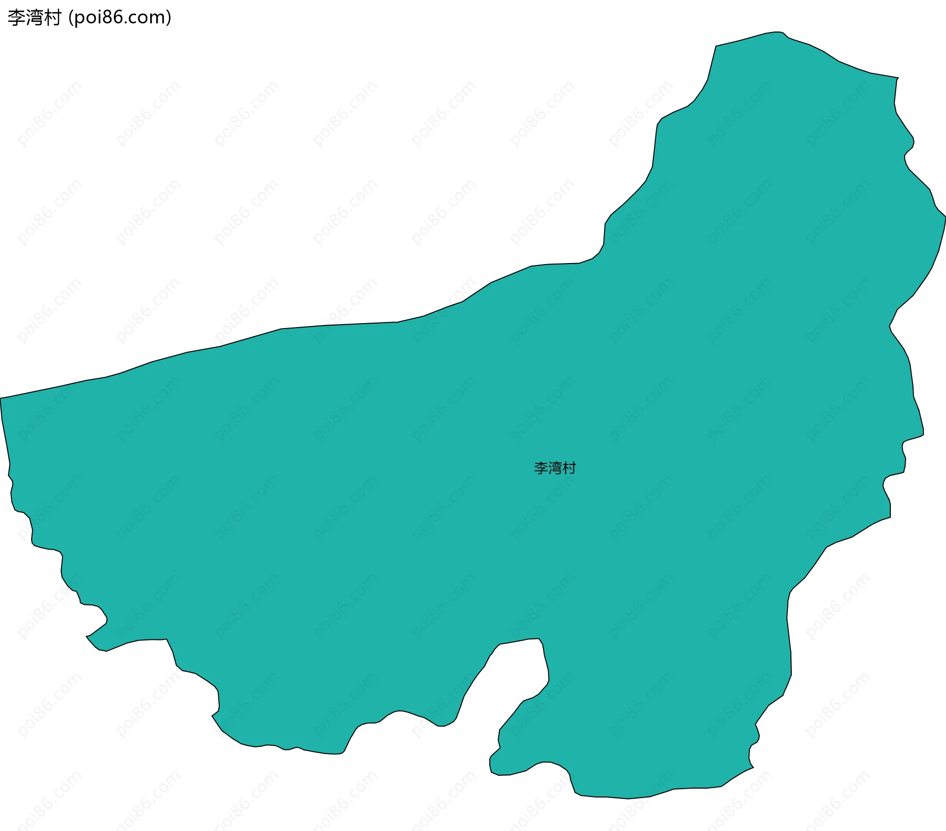 李湾村边界地图
