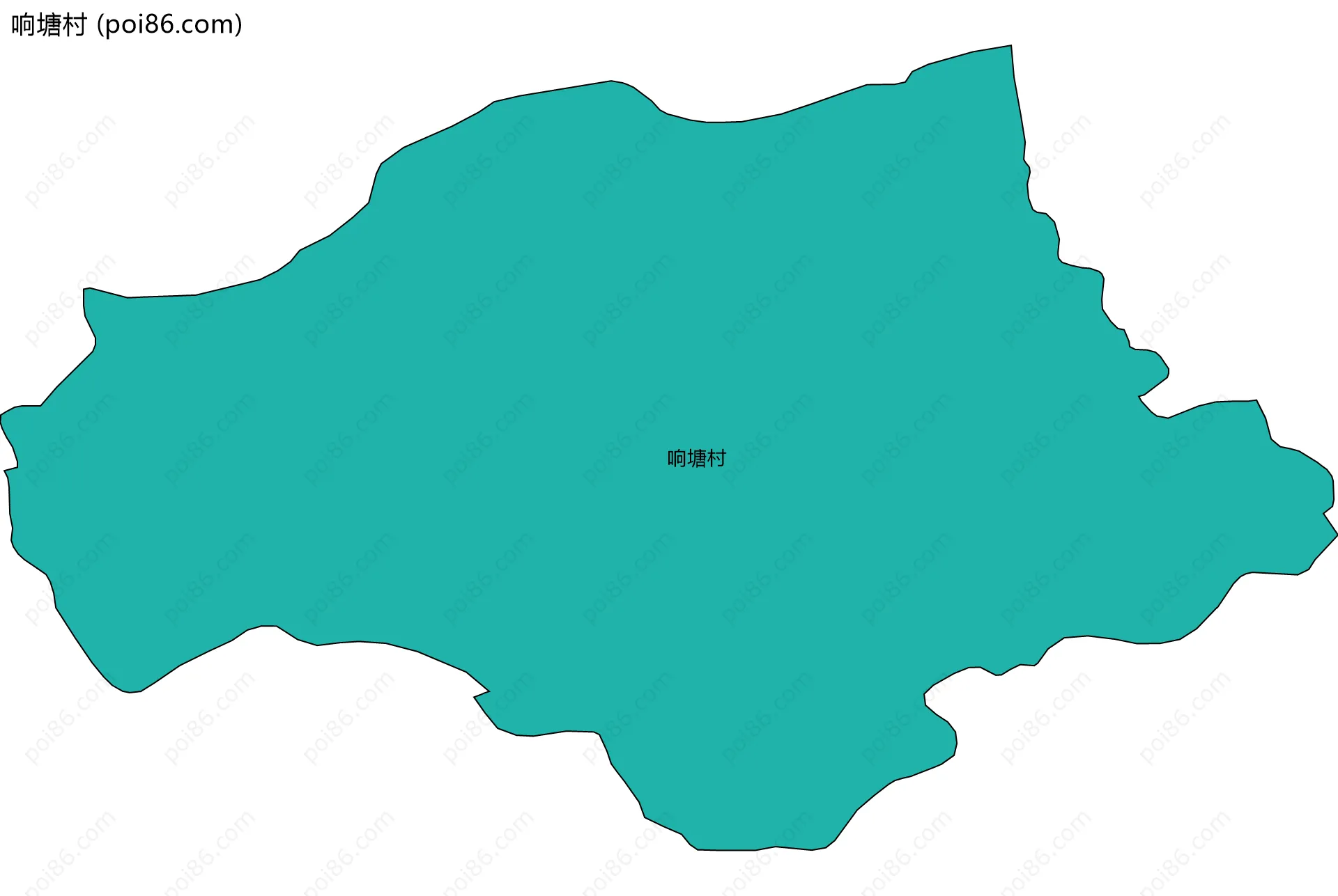 响塘村边界地图