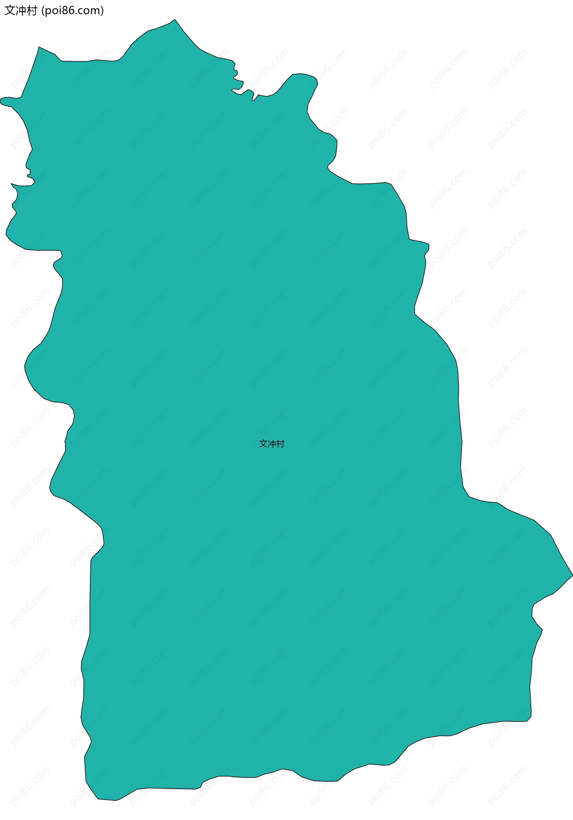 文冲村边界地图