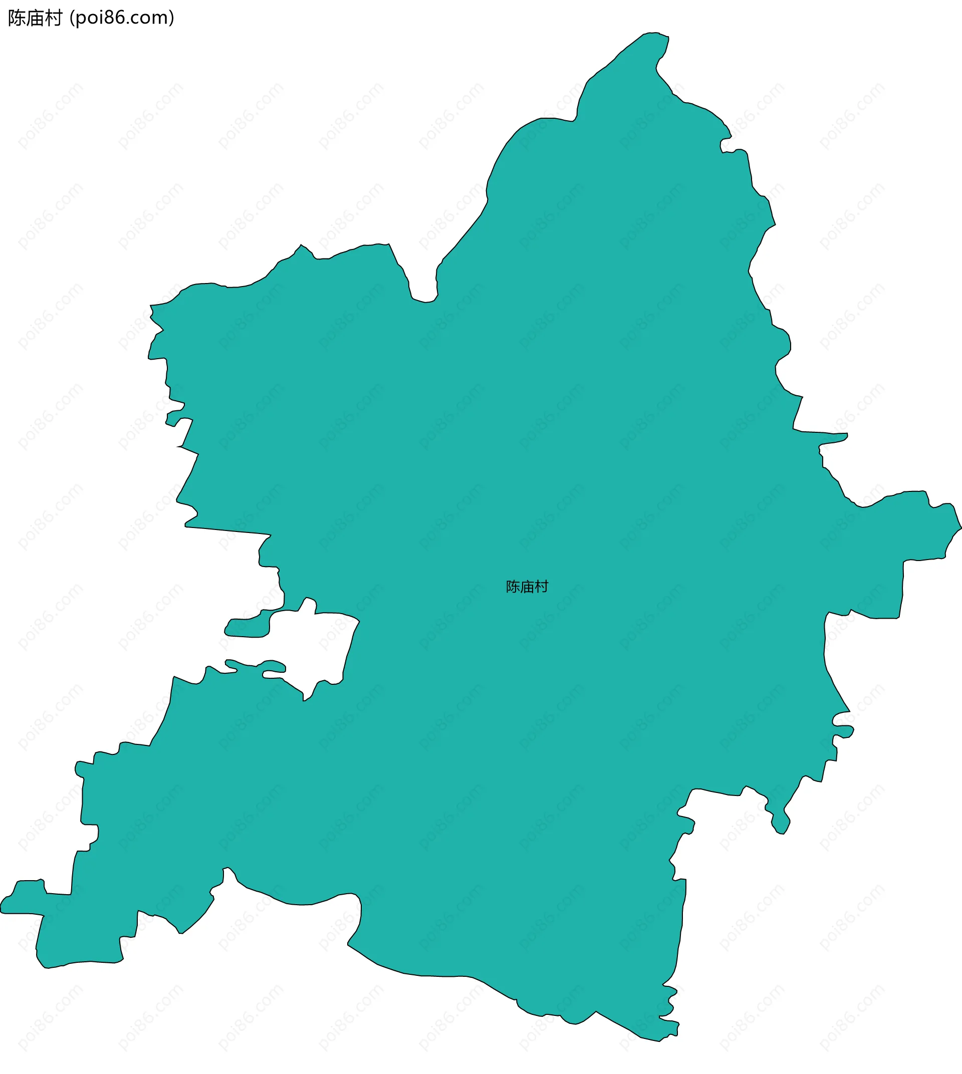 陈庙村边界地图