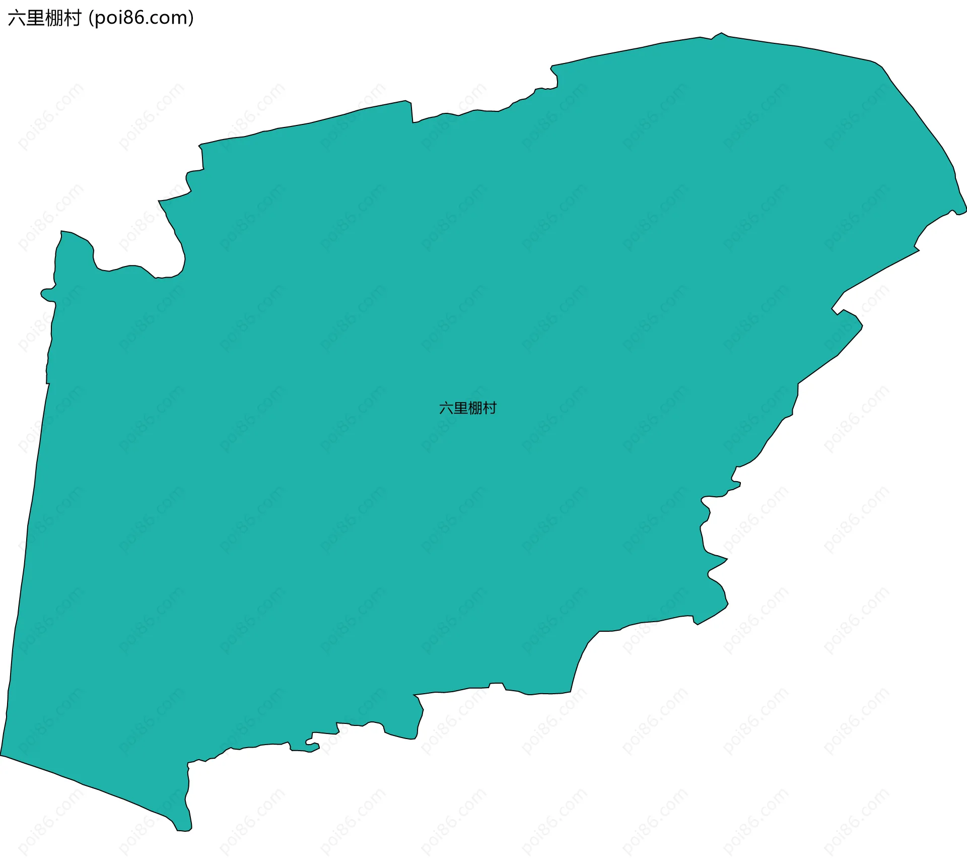 六里棚村边界地图