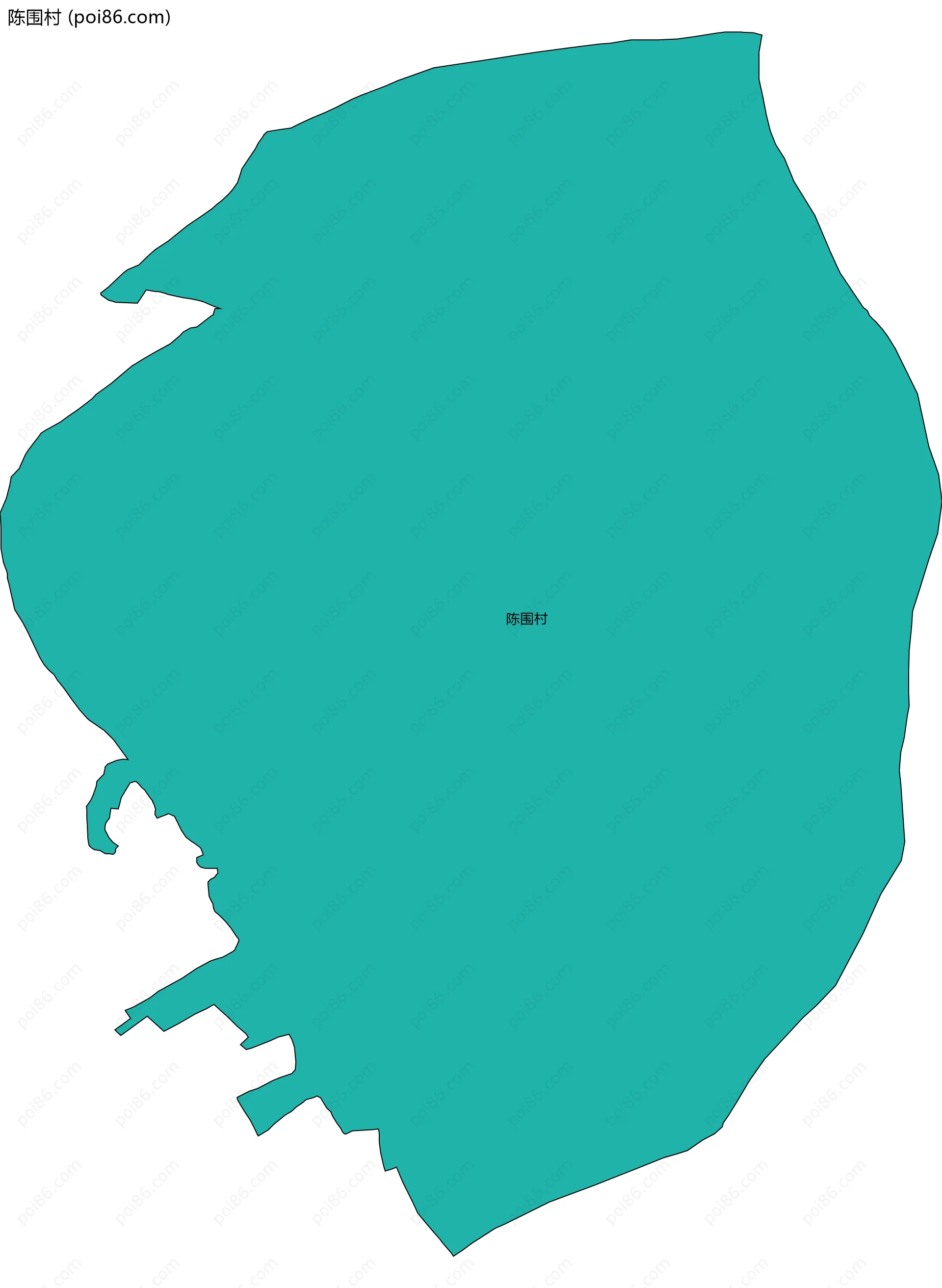 陈围村边界地图