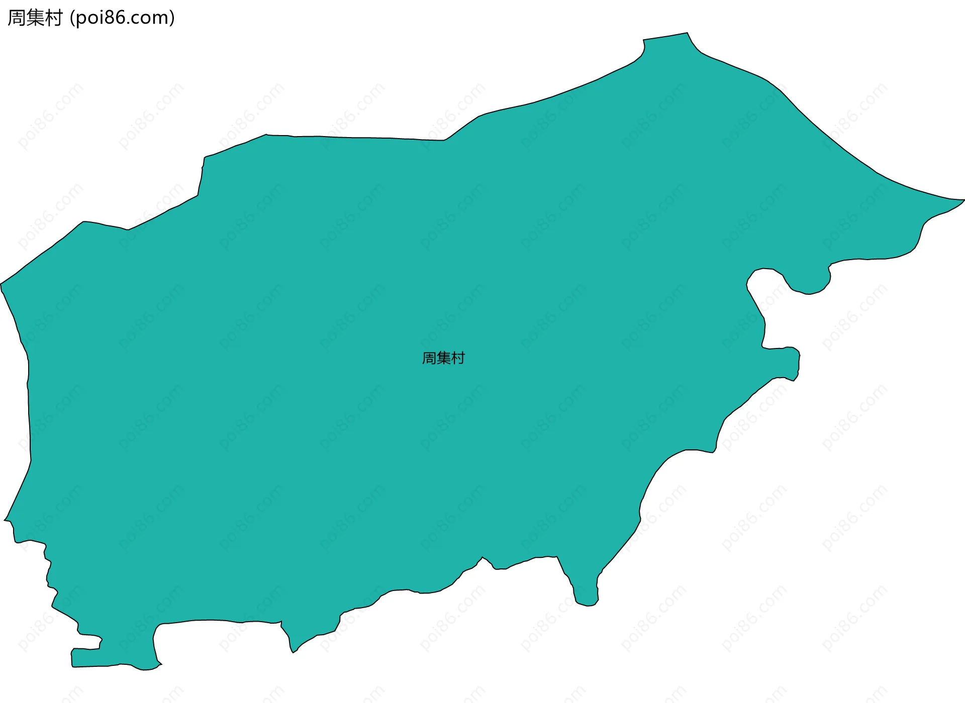 周集村边界地图