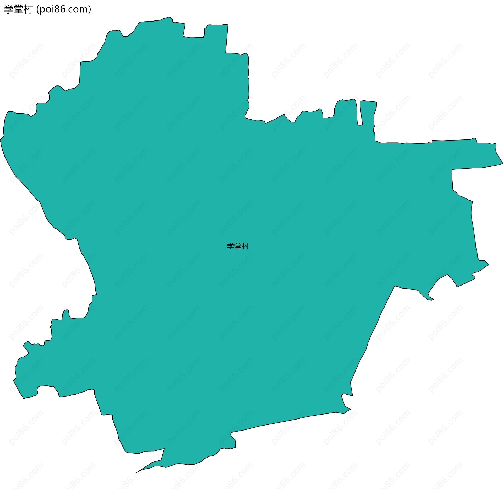 学堂村边界地图