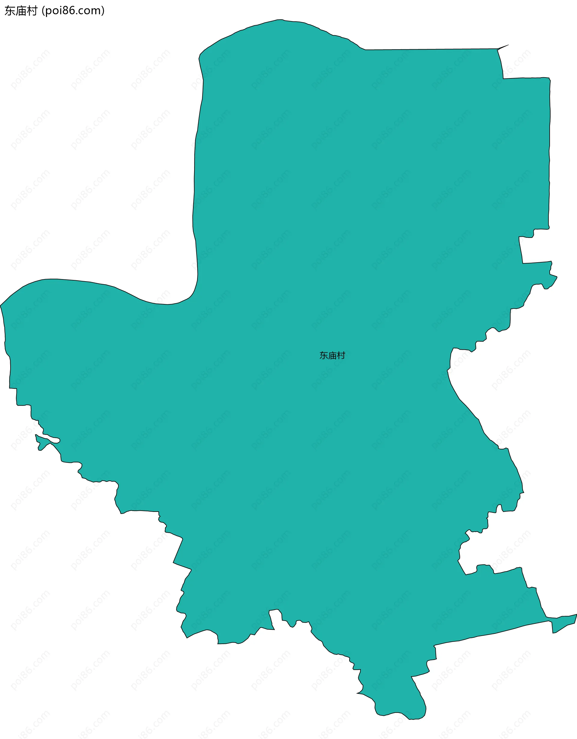 东庙村边界地图