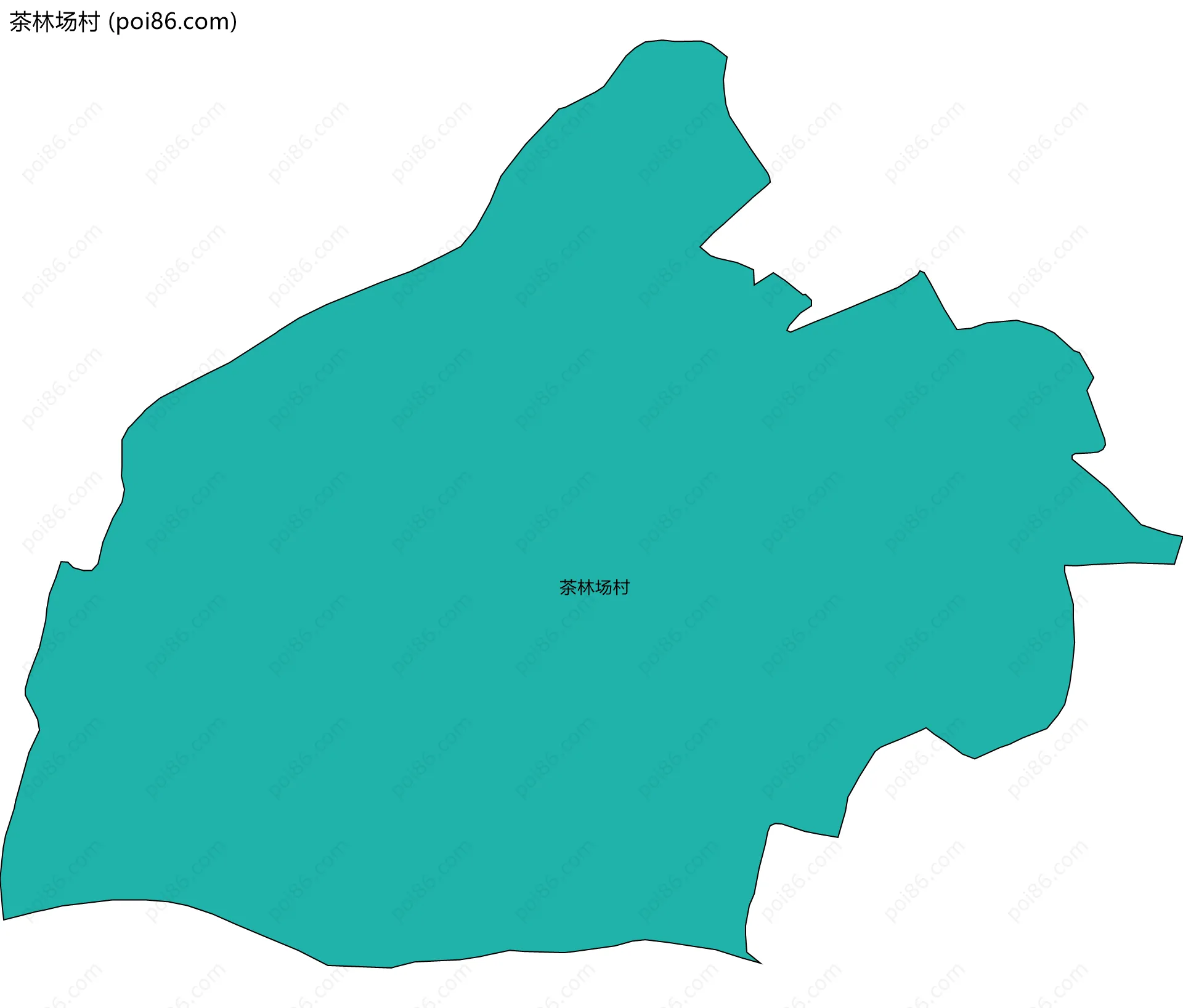 茶林场村边界地图