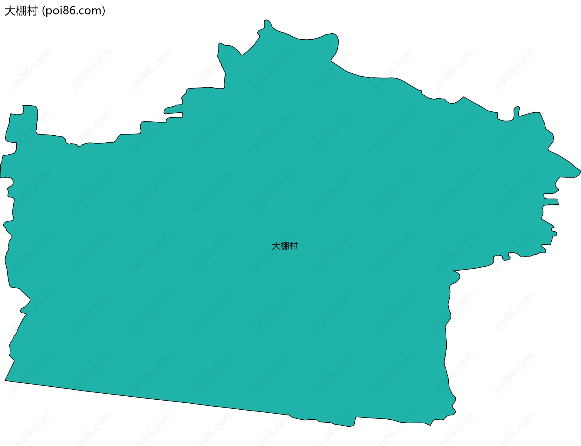 大棚村边界地图