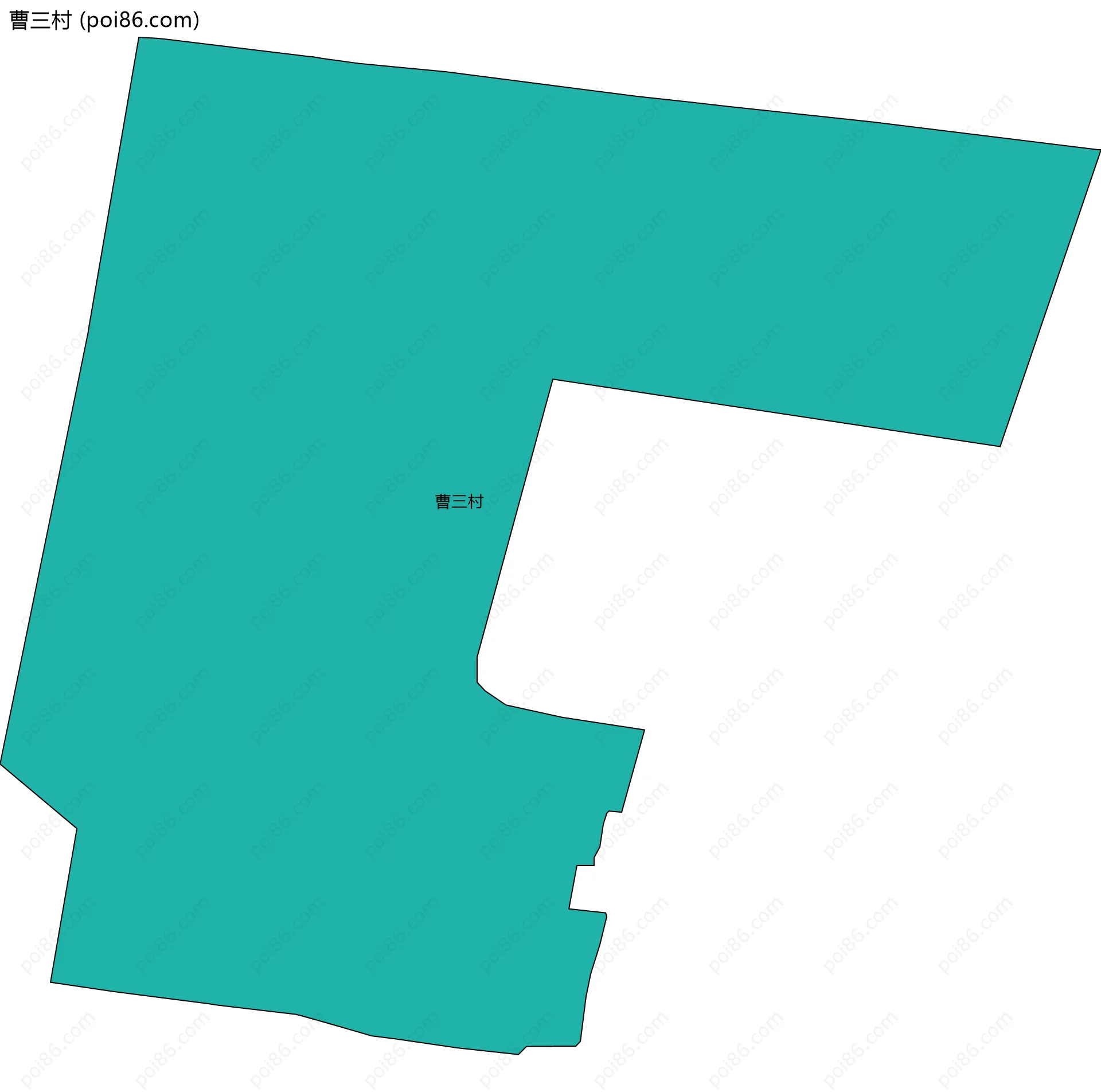 曹三村边界地图