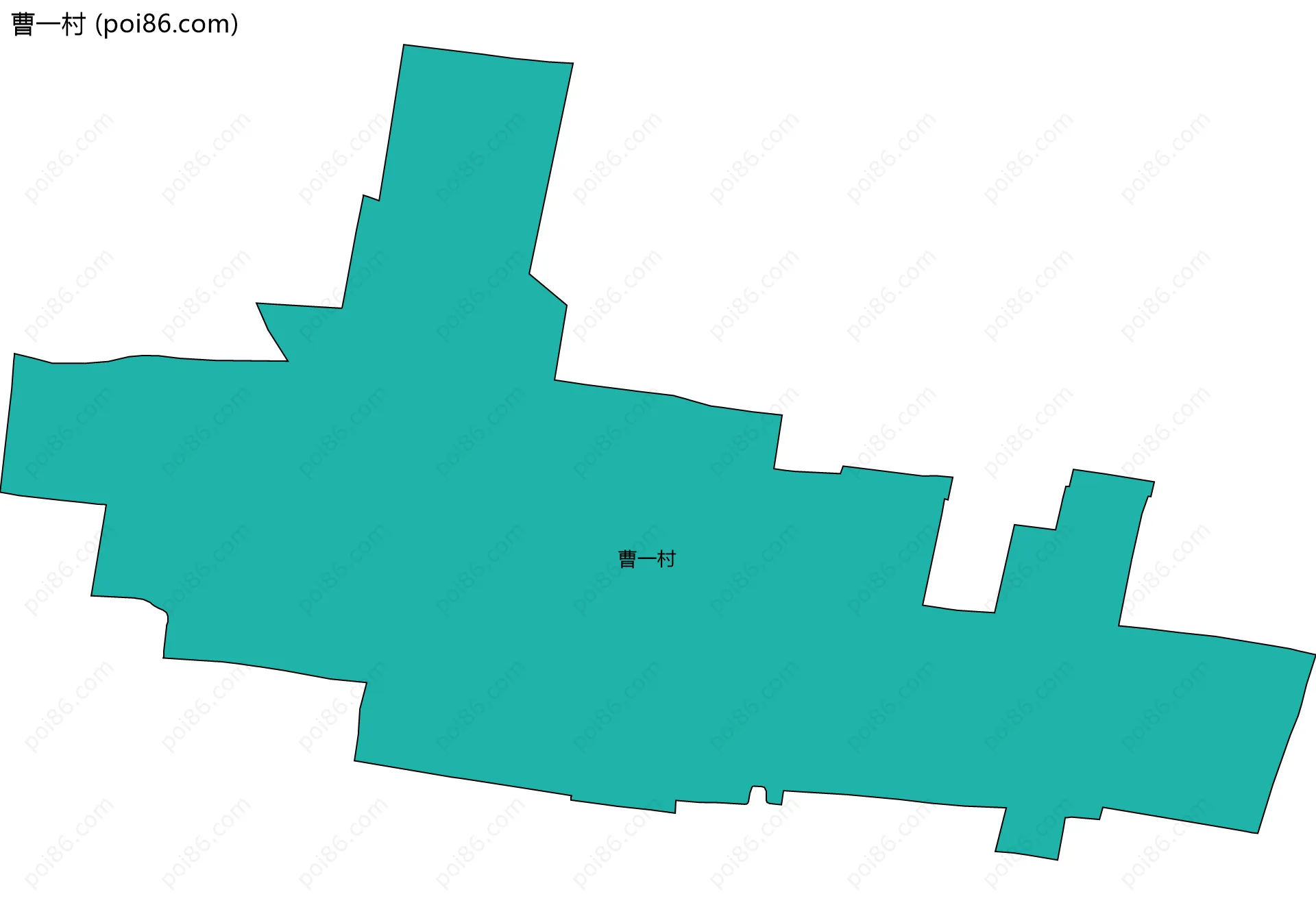 曹一村边界地图
