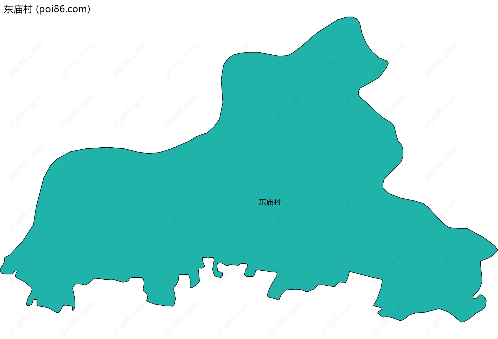 东庙村边界地图