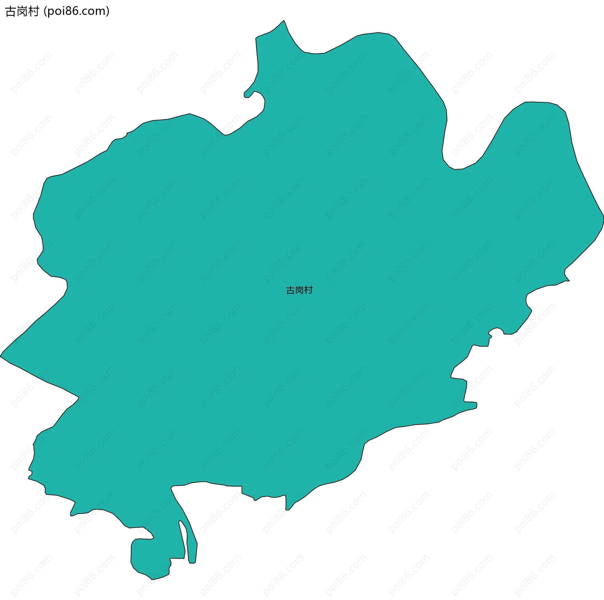 古岗村边界地图