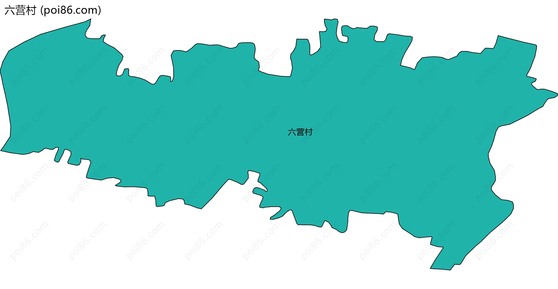 六营村边界地图