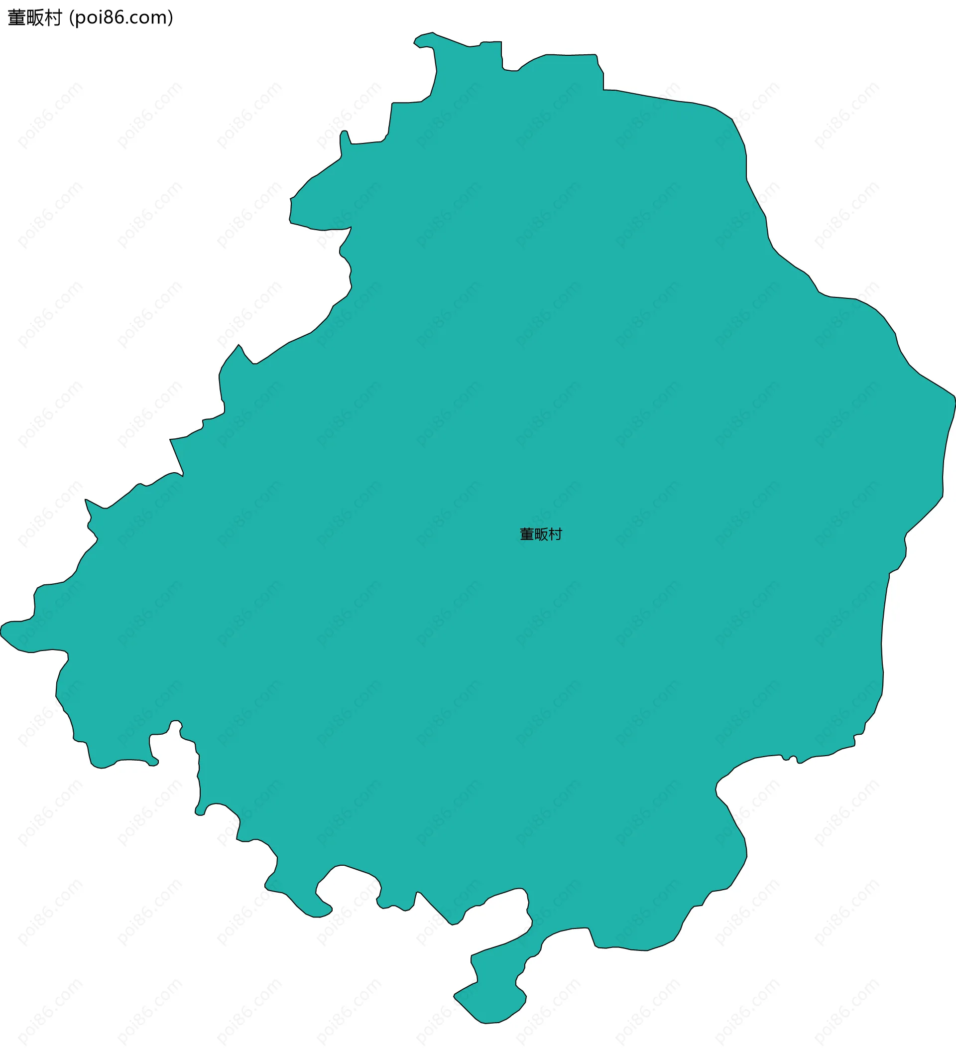 董畈村边界地图