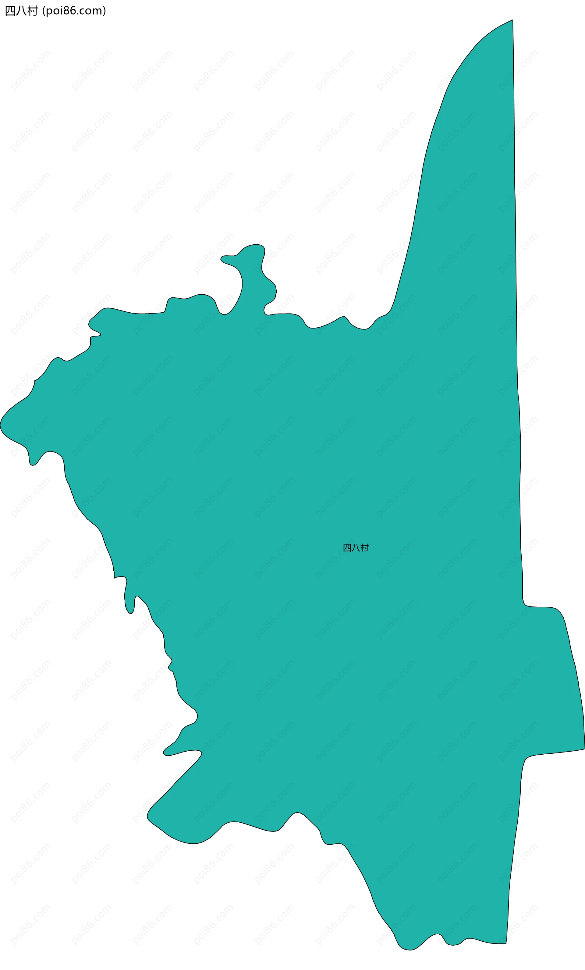 四八村边界地图