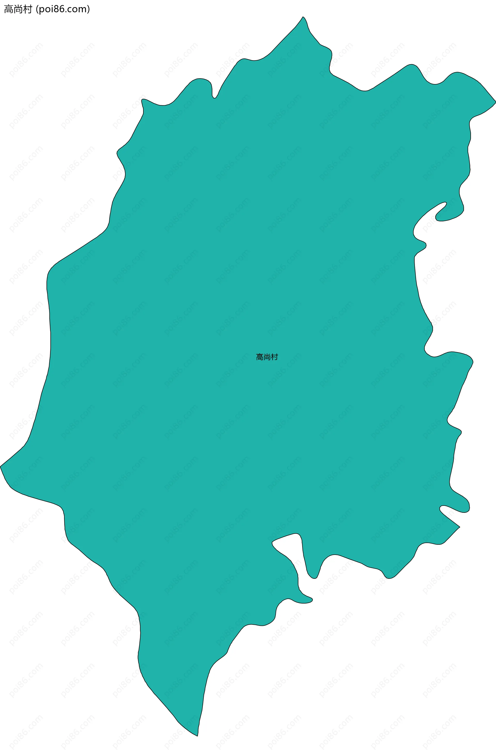 高尚村边界地图
