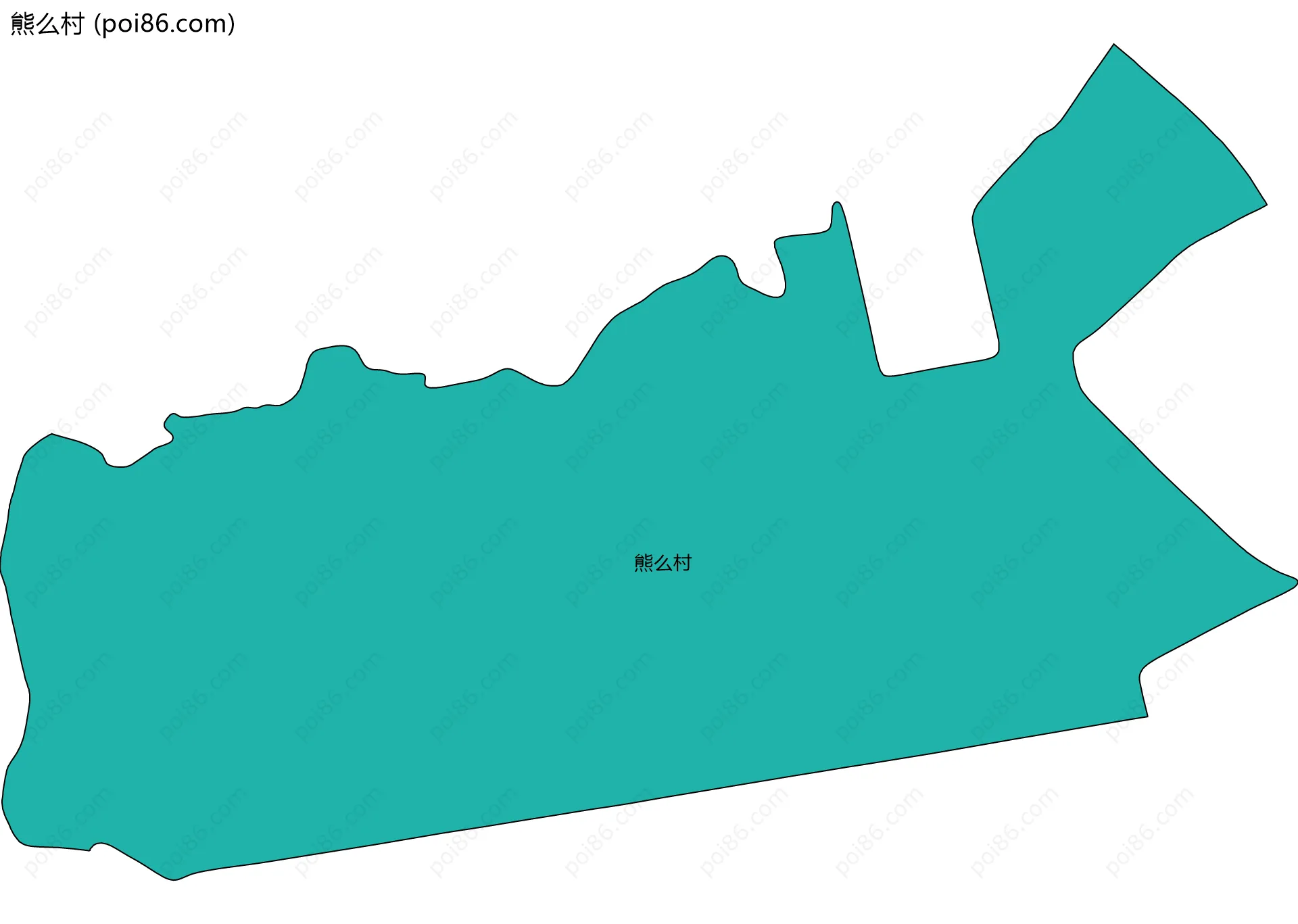 熊么村边界地图