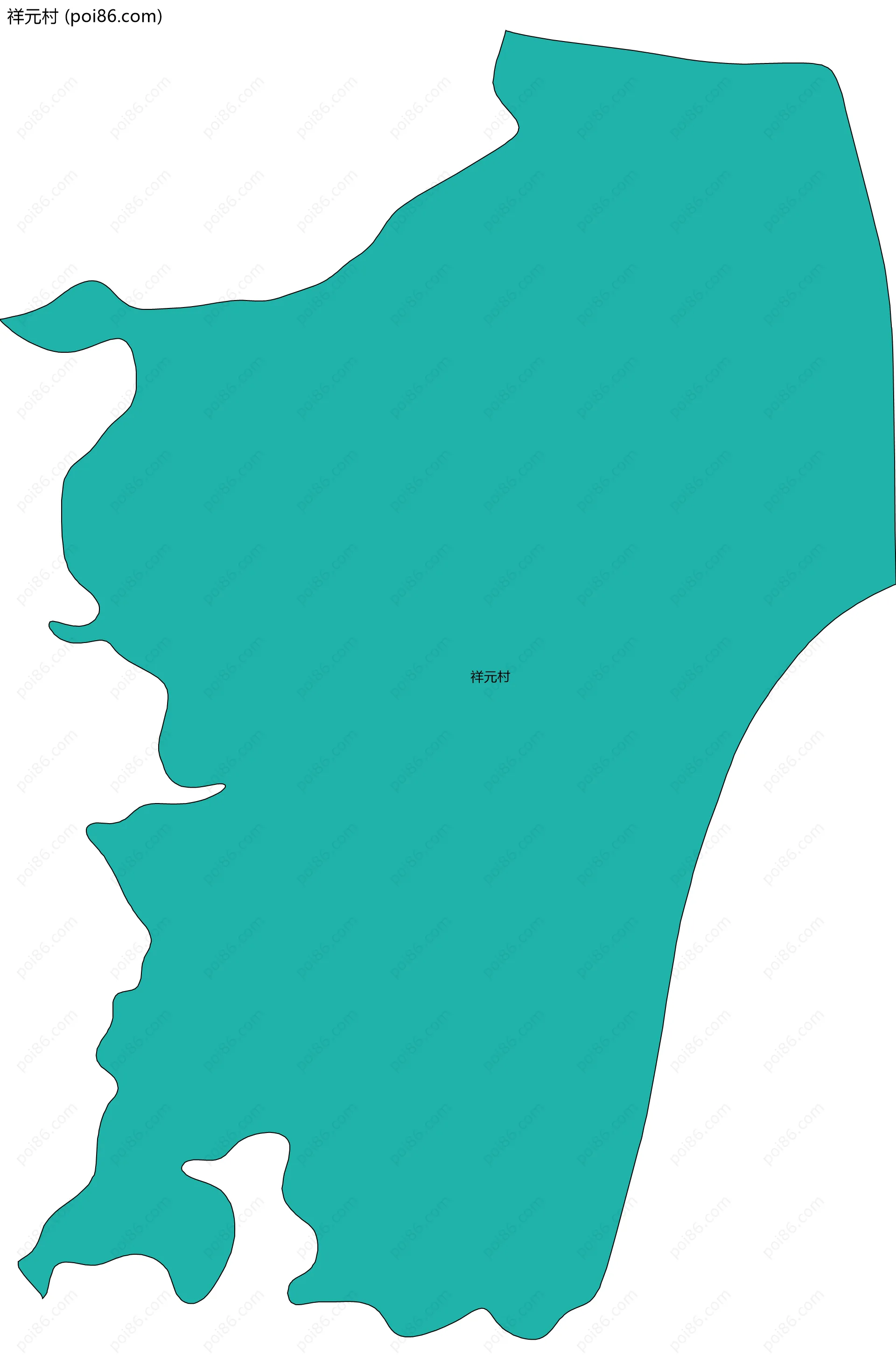 祥元村边界地图