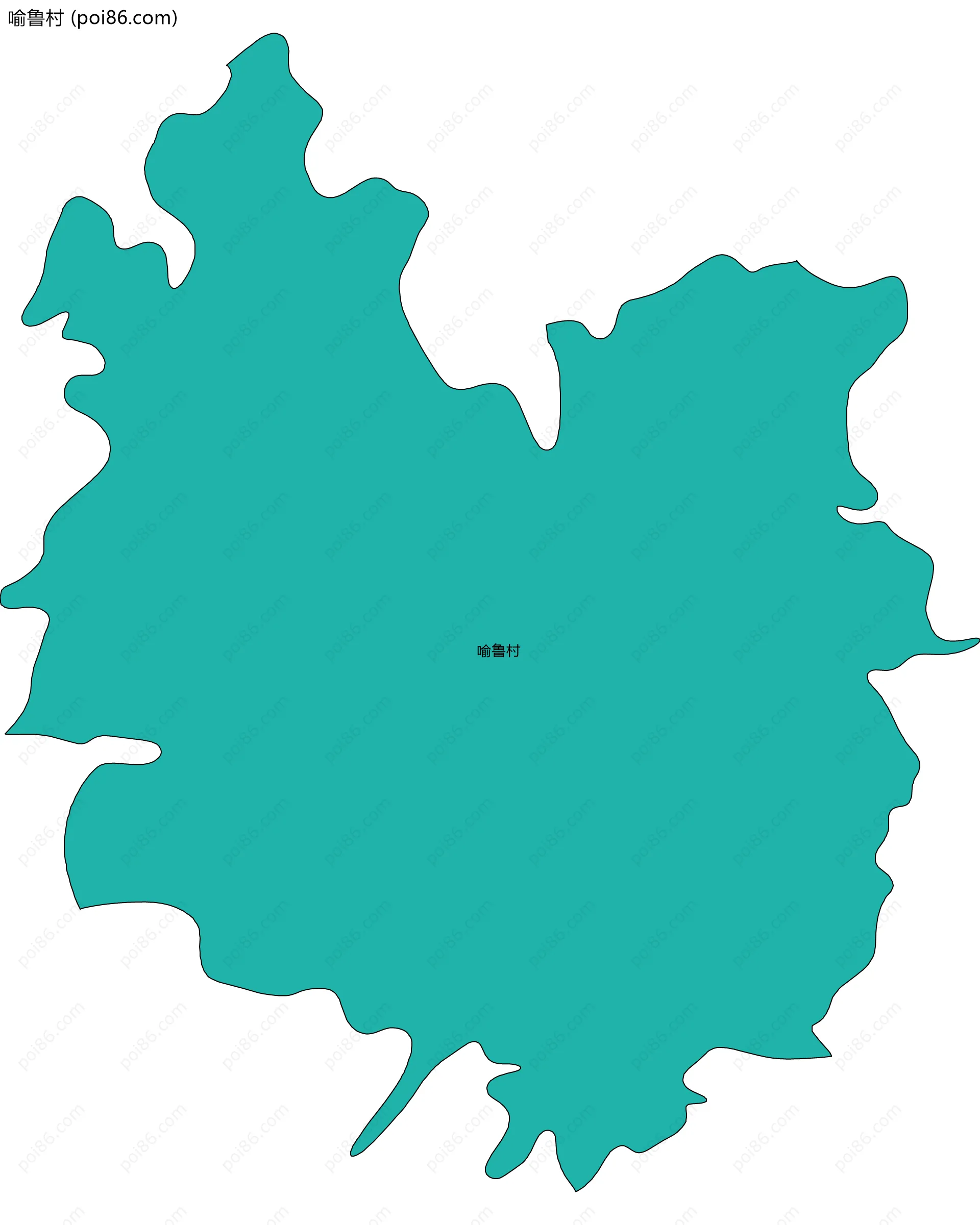 喻鲁村边界地图