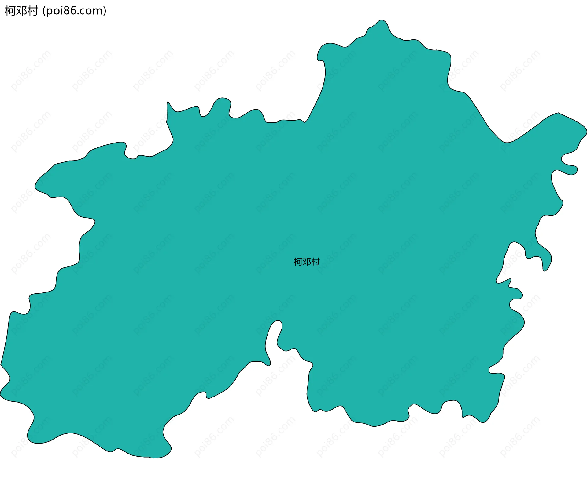 柯邓村边界地图