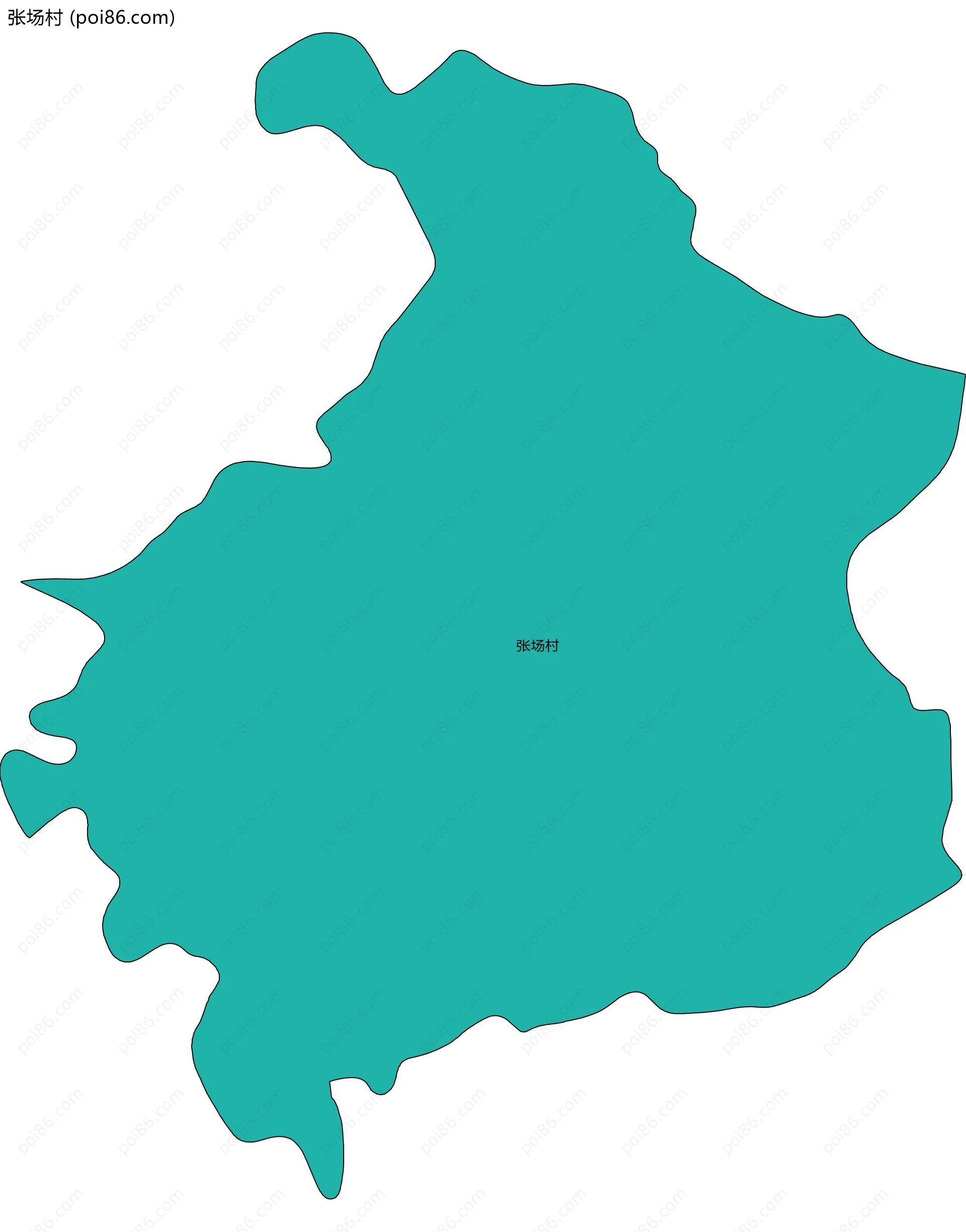 张场村边界地图