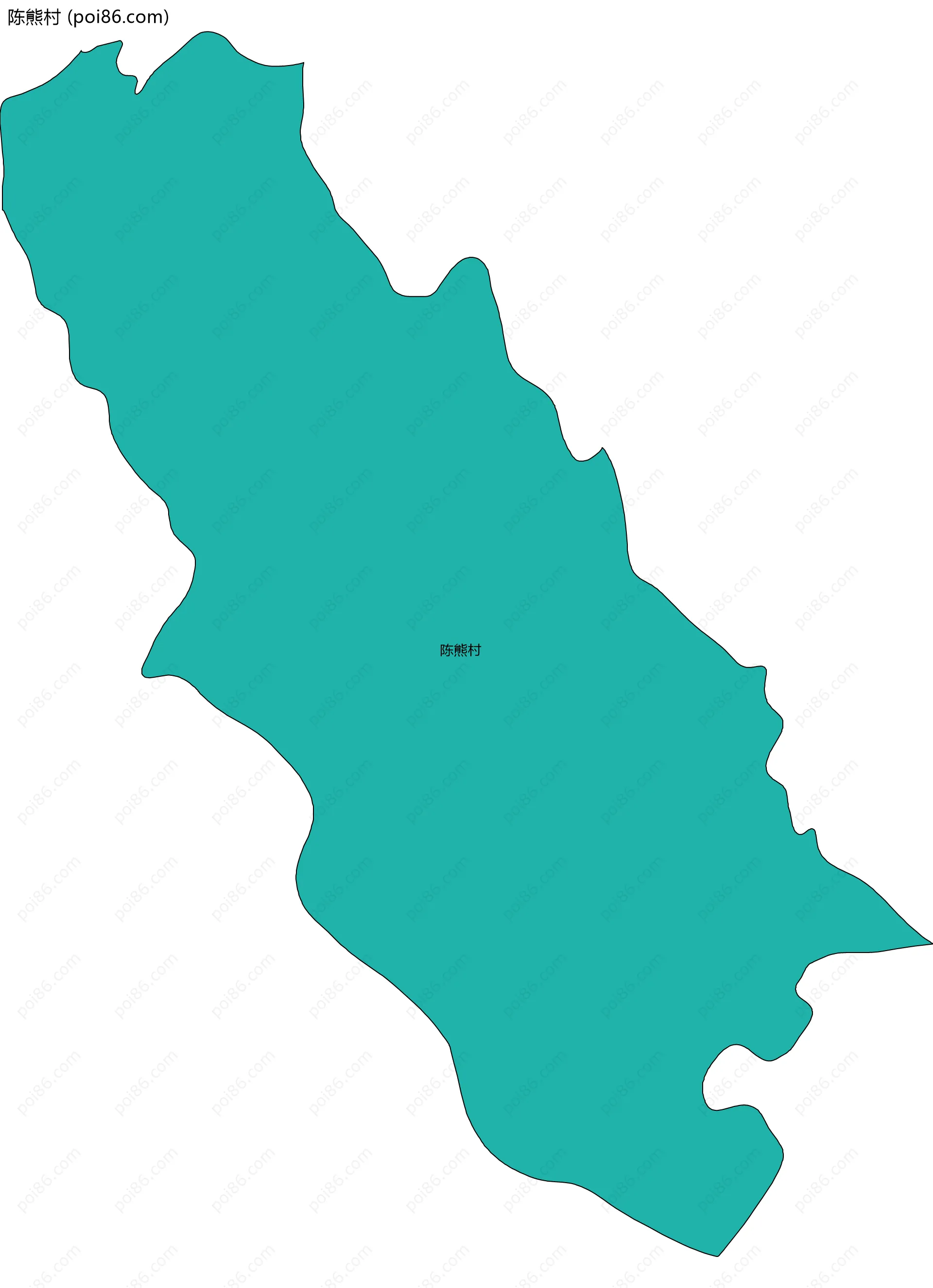 陈熊村边界地图