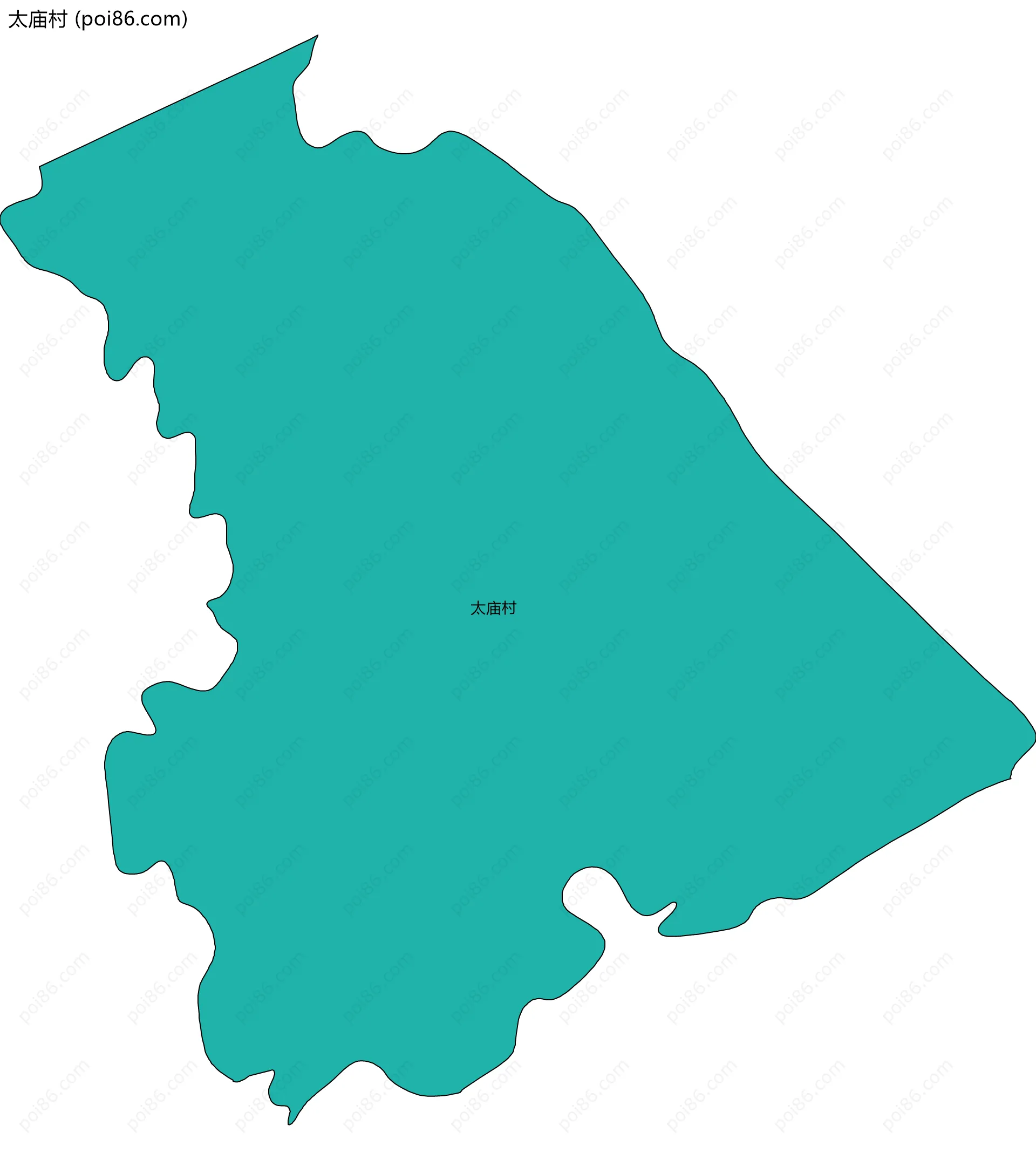 太庙村边界地图