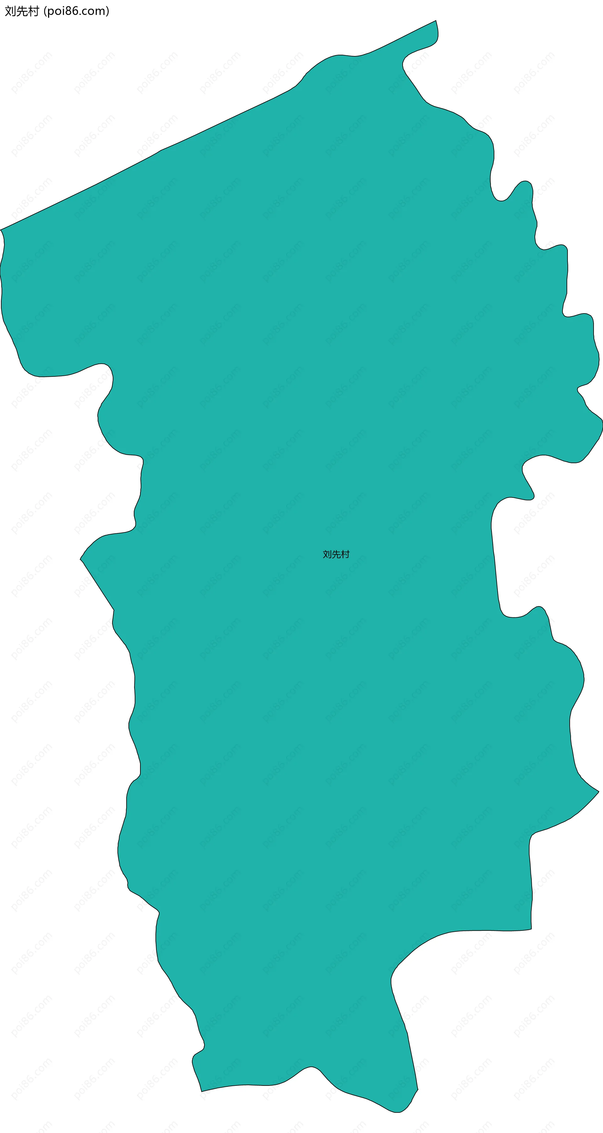 刘先村边界地图