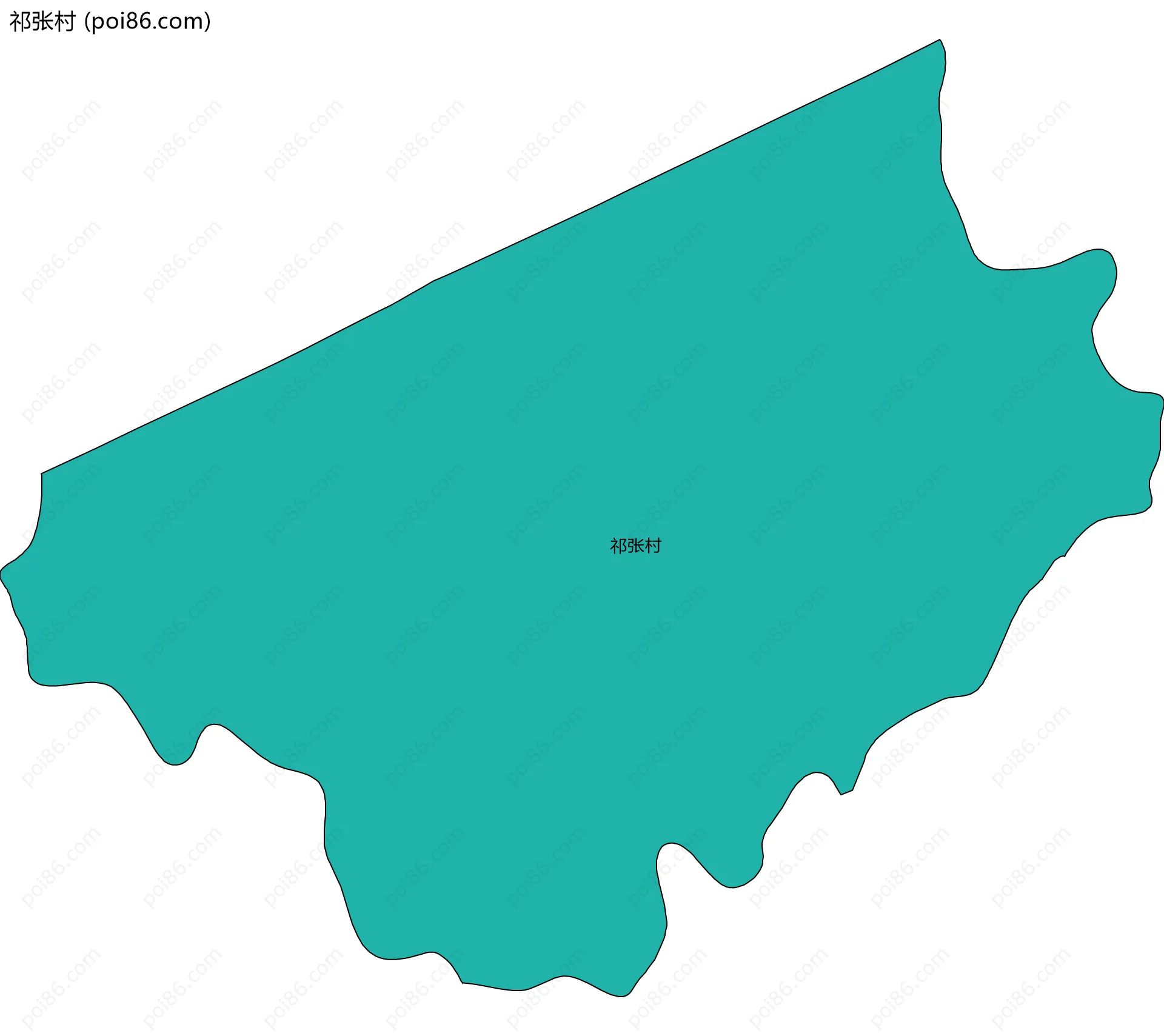 祁张村边界地图