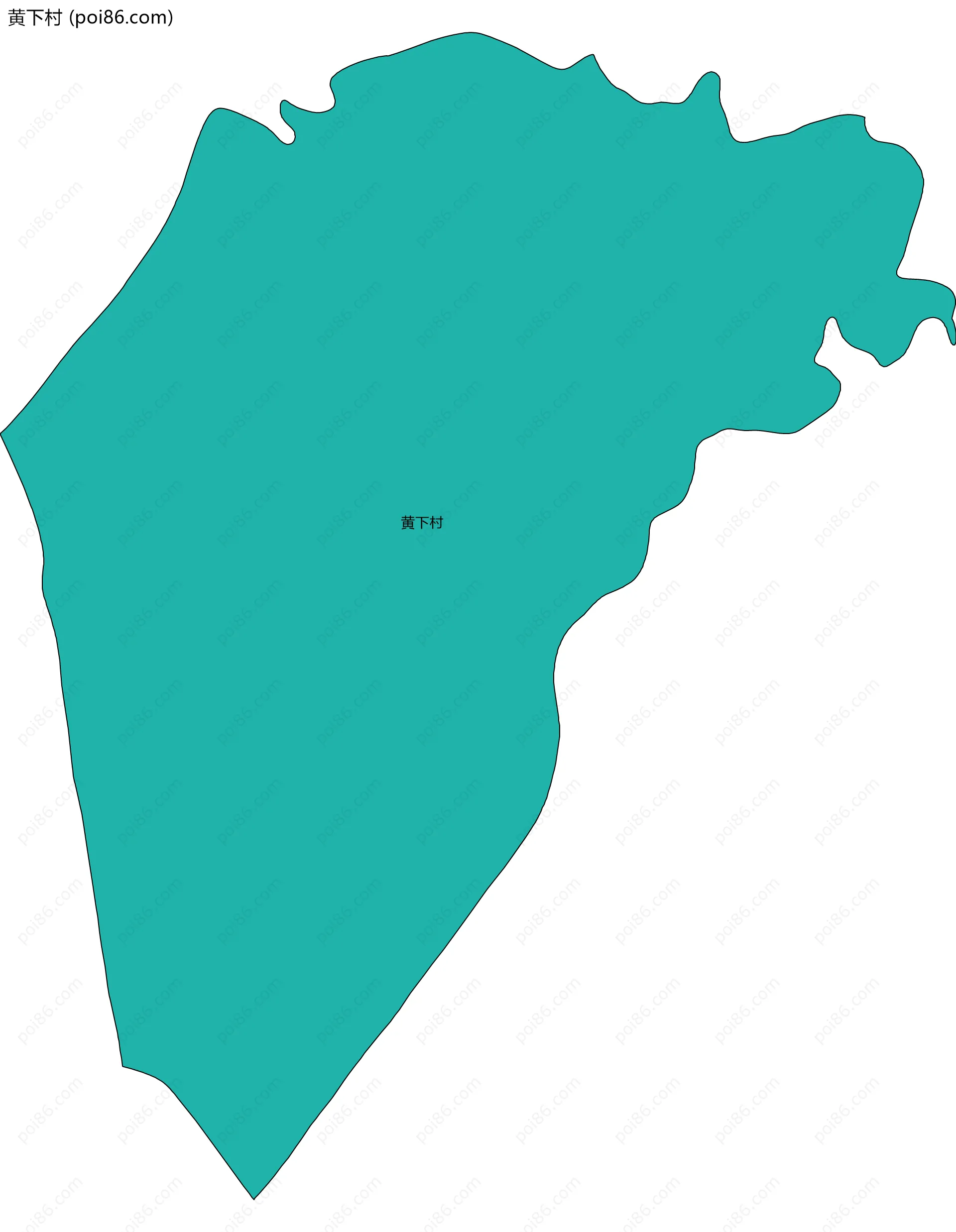 黄下村边界地图