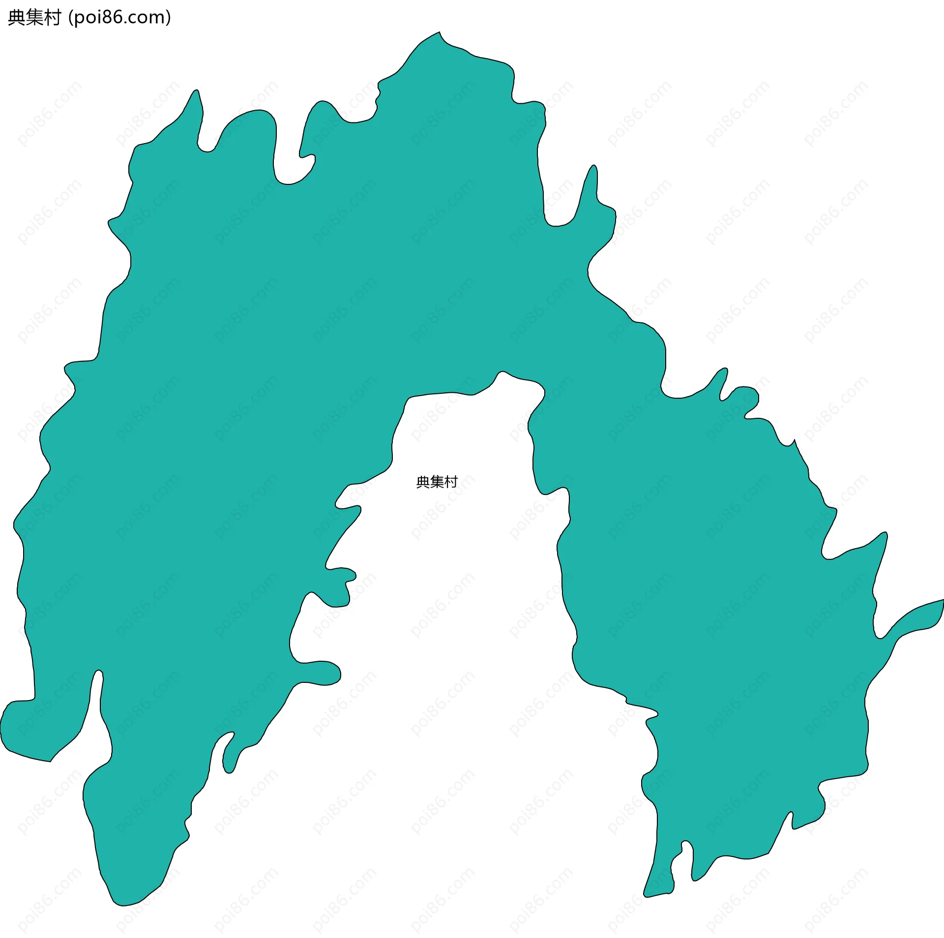 典集村边界地图