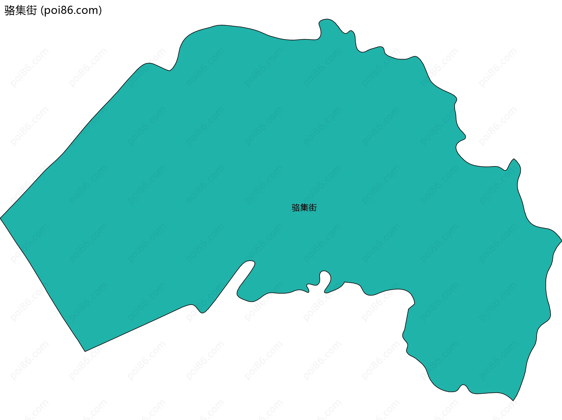 骆集街边界地图