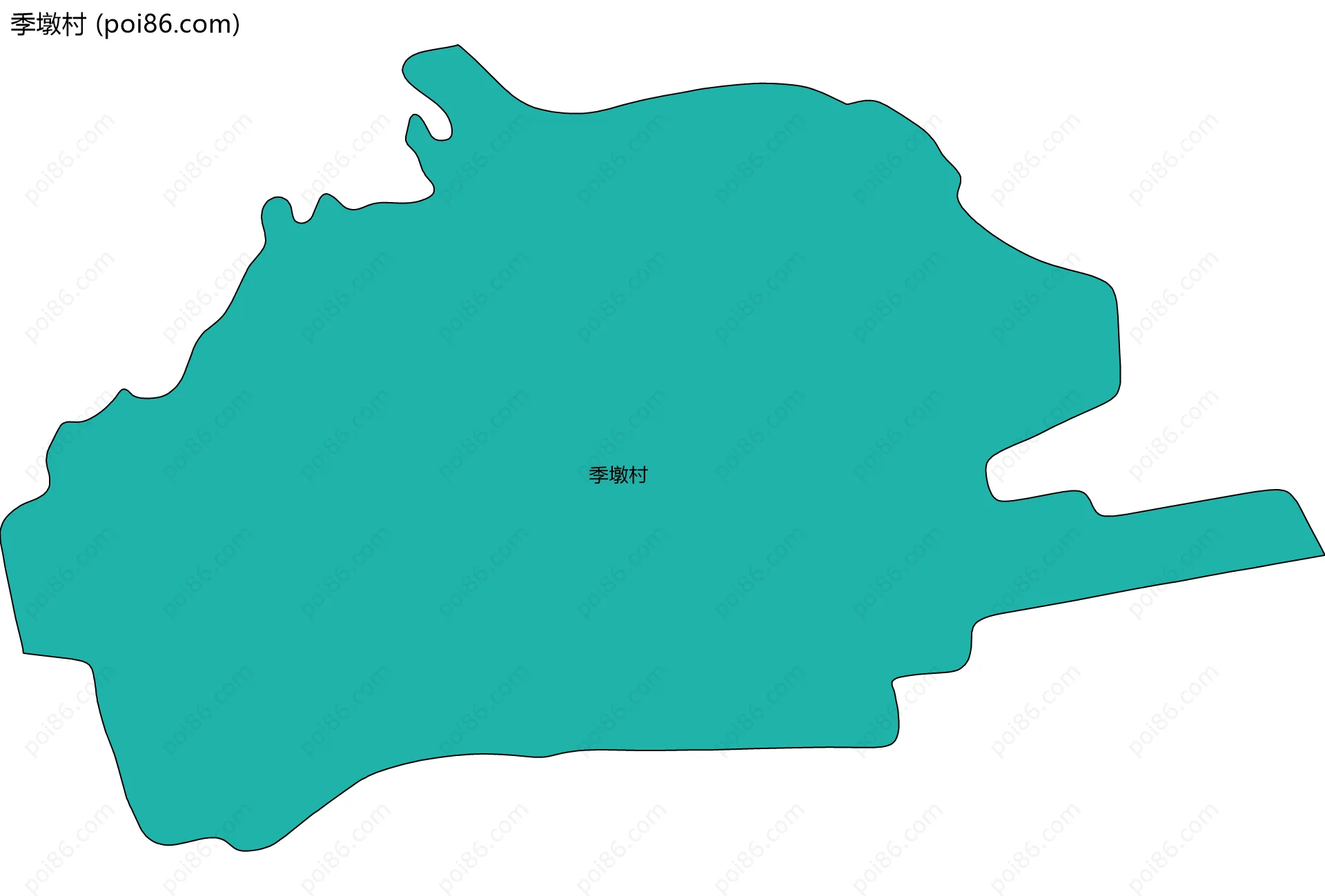 季墩村边界地图