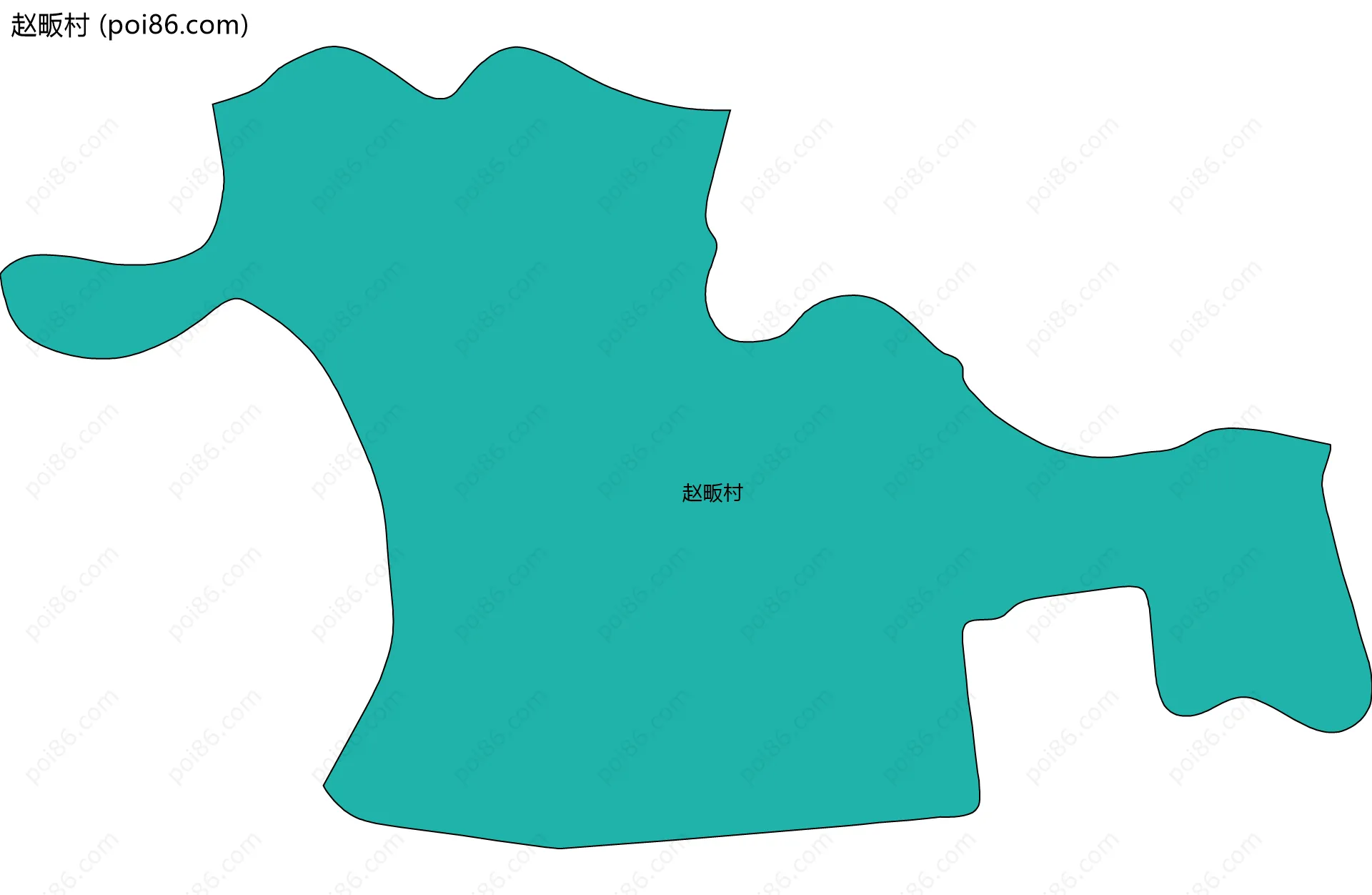 赵畈村边界地图