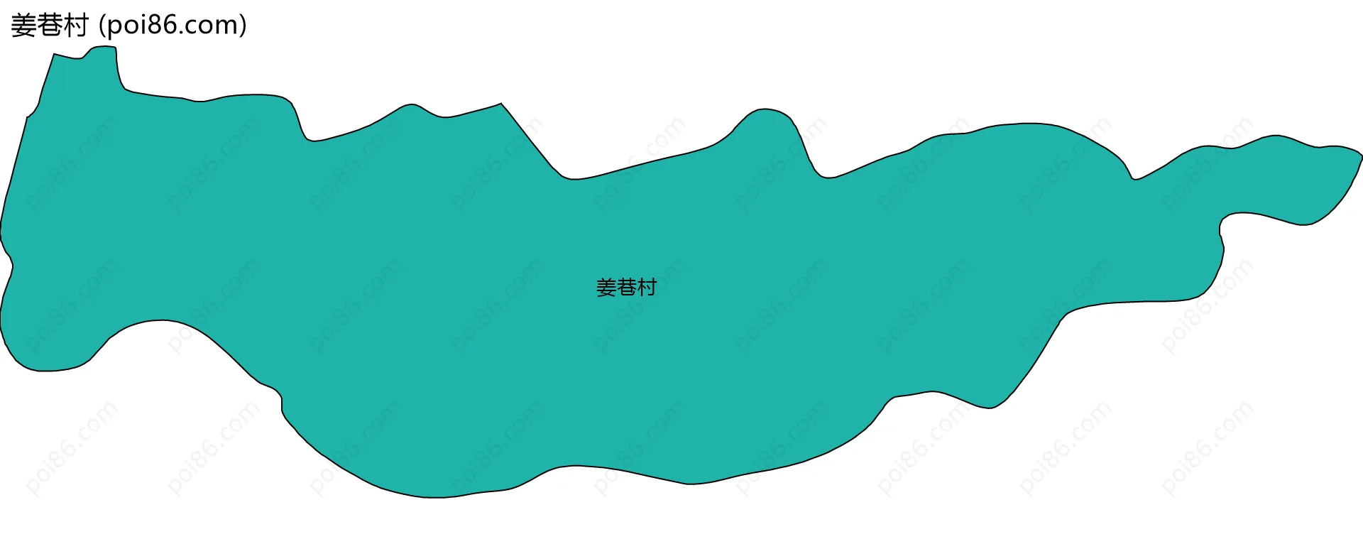 姜巷村边界地图