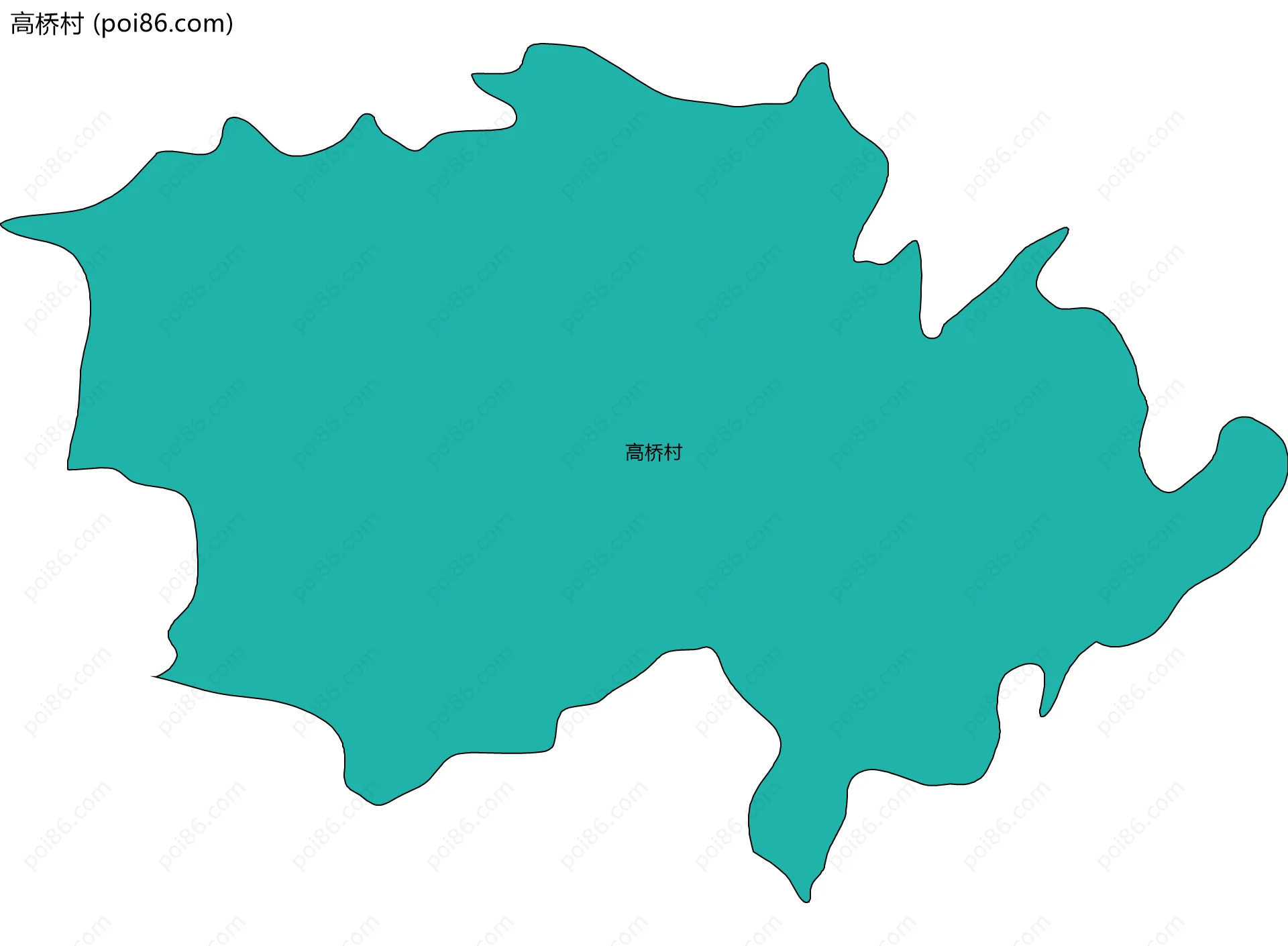 高桥村边界地图