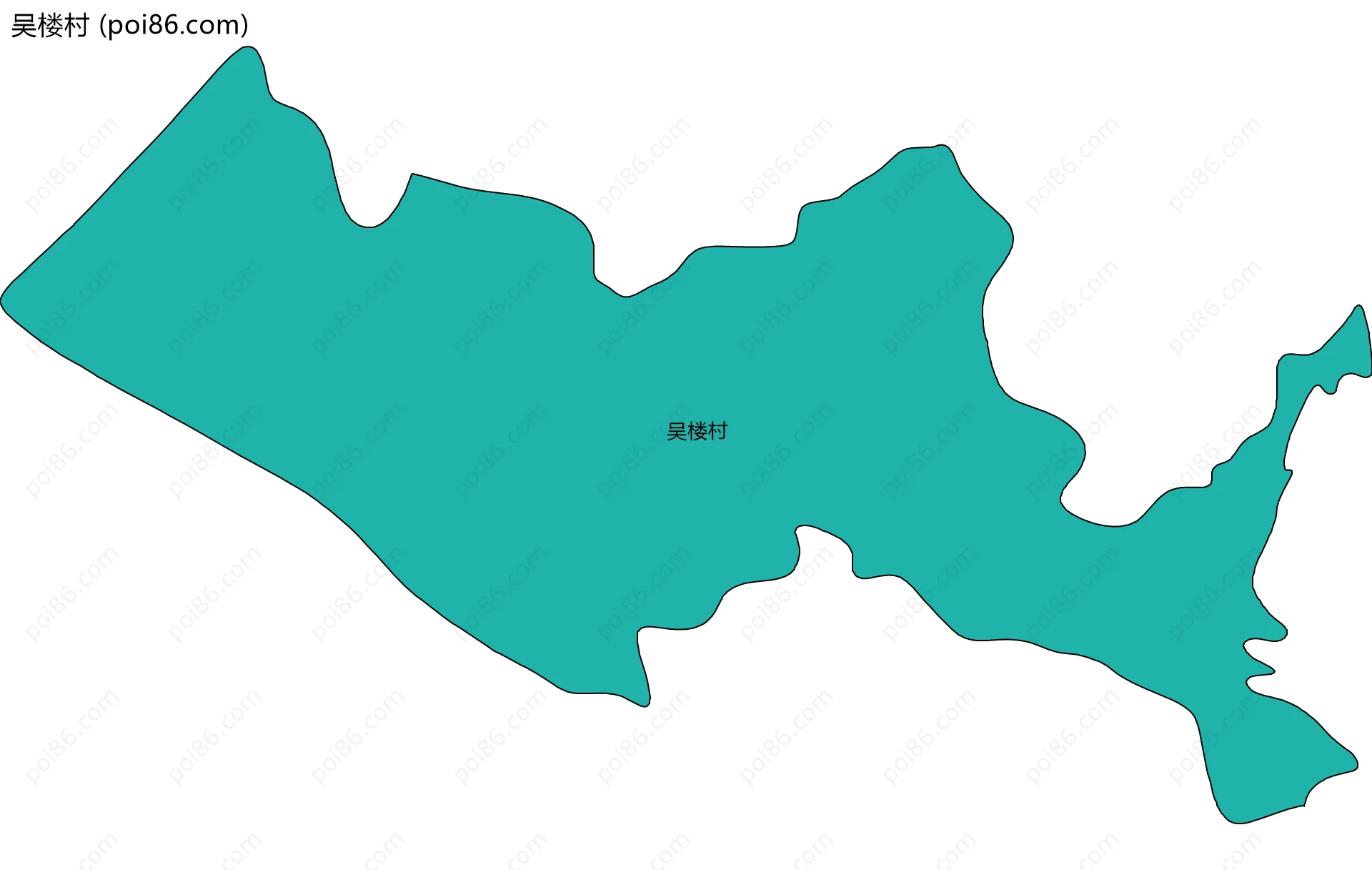 吴楼村边界地图
