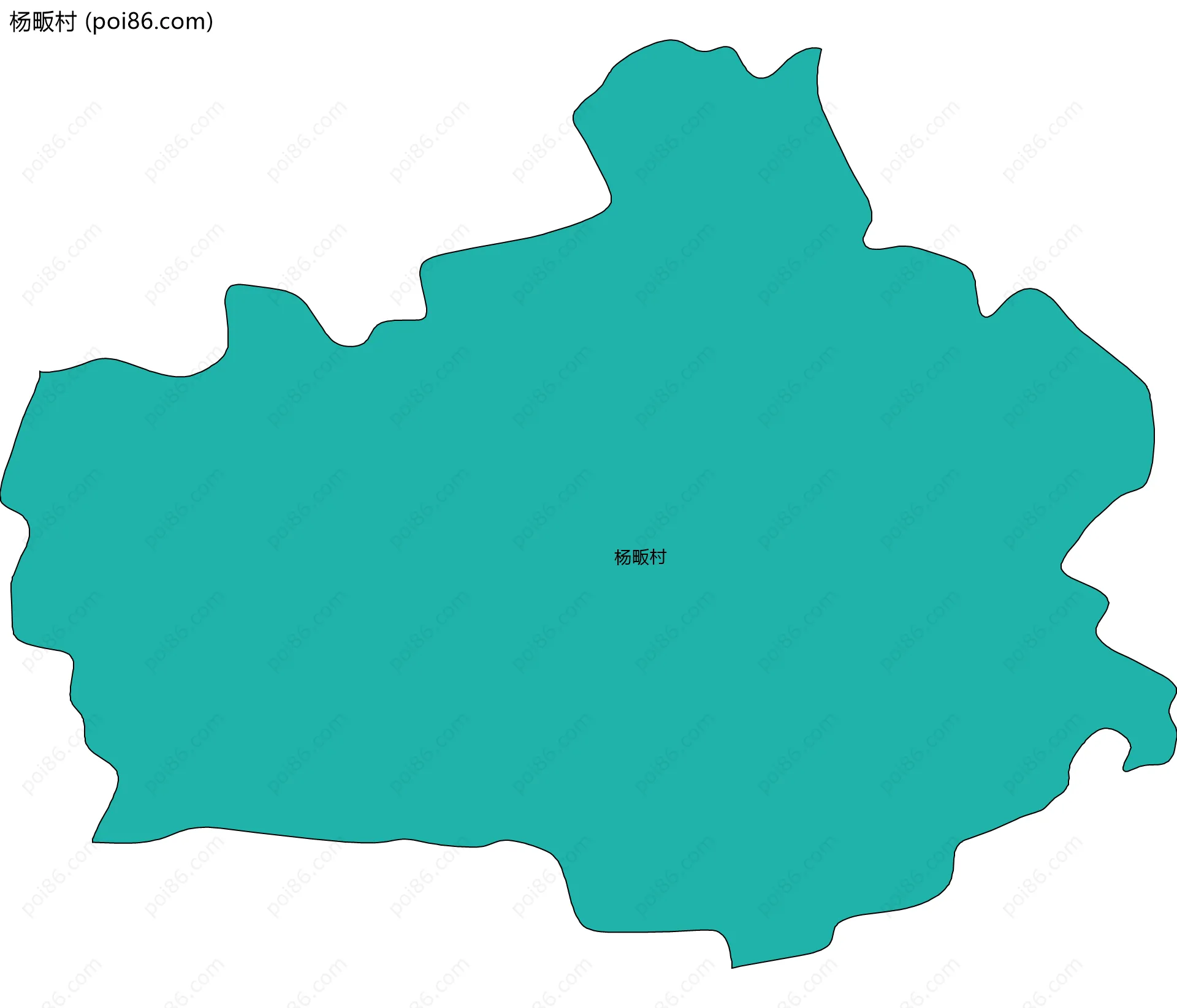 杨畈村边界地图