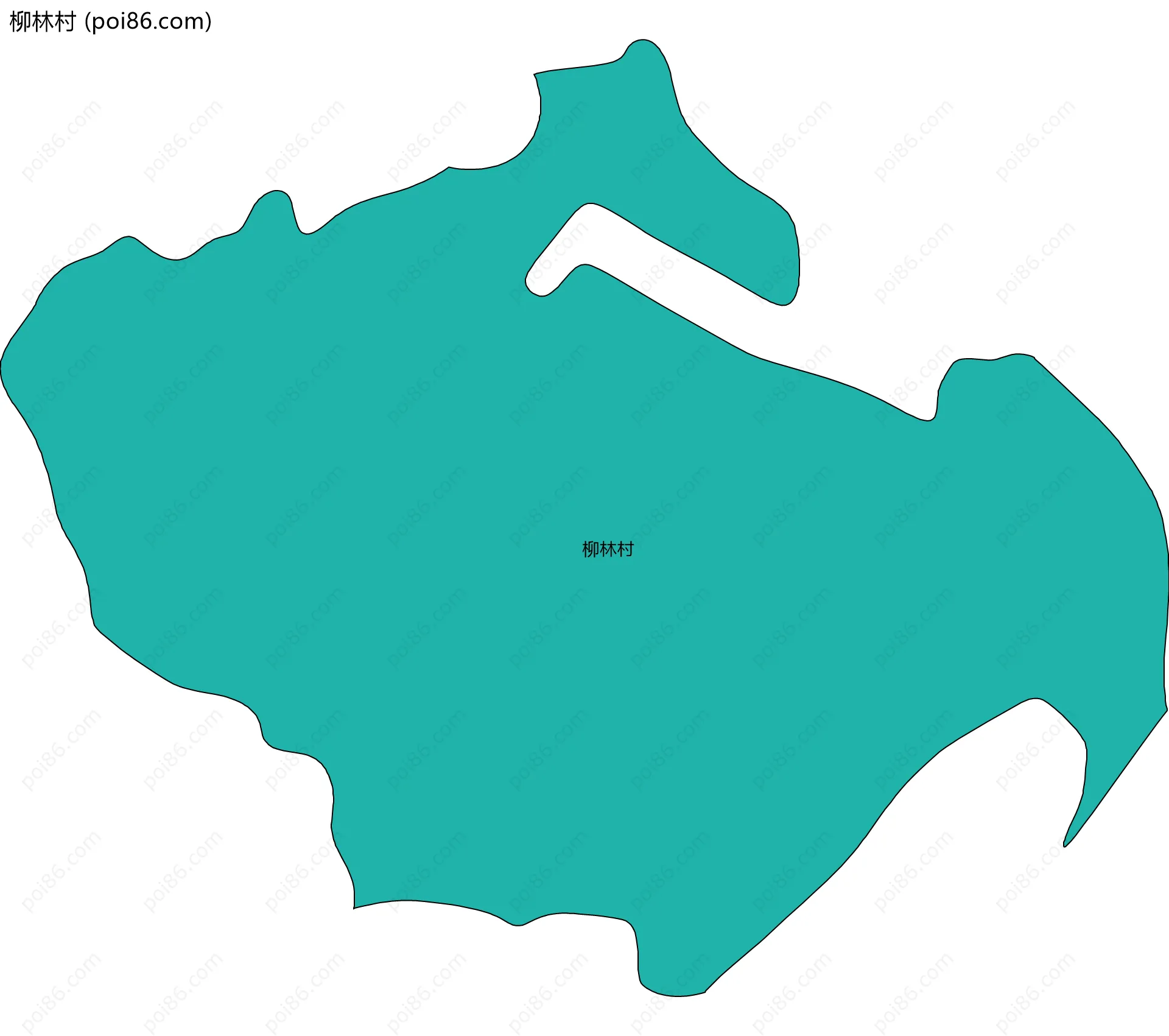 柳林村边界地图