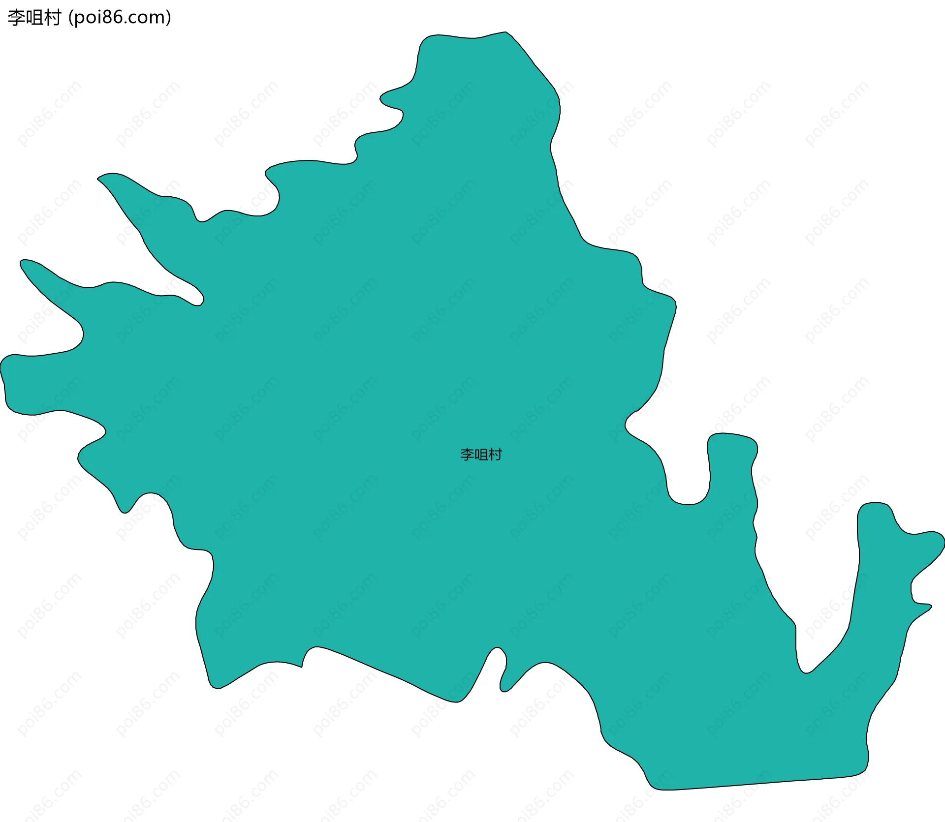 李咀村边界地图