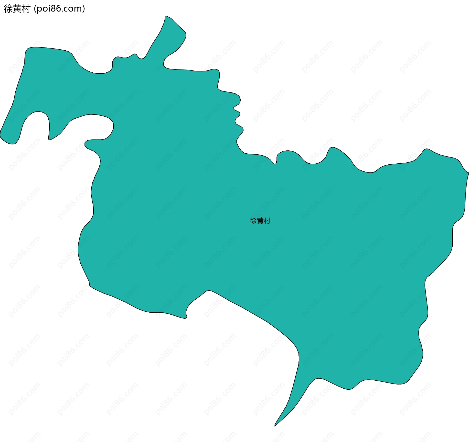 徐黄村边界地图