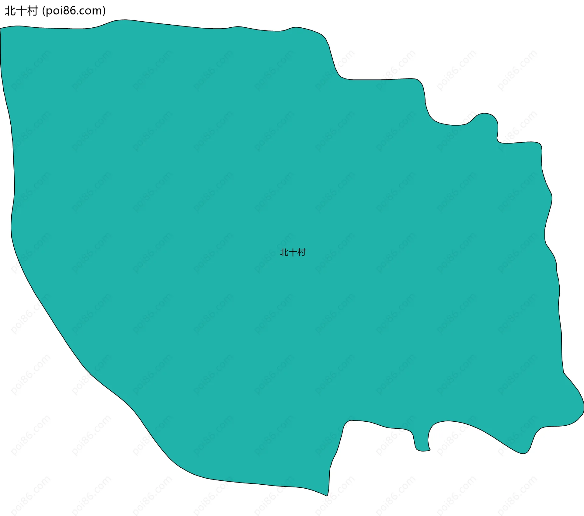 北十村边界地图