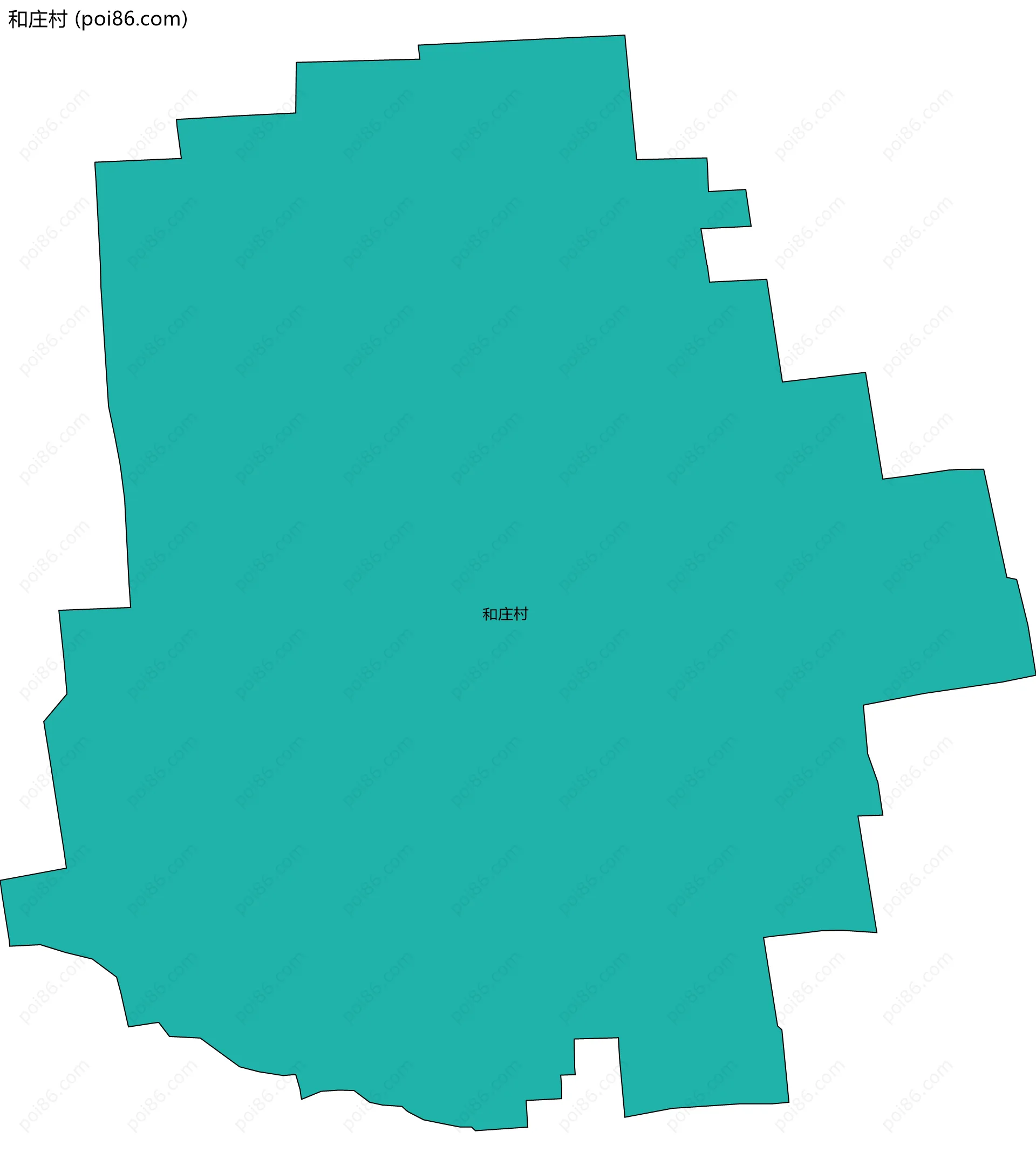 和庄村边界地图