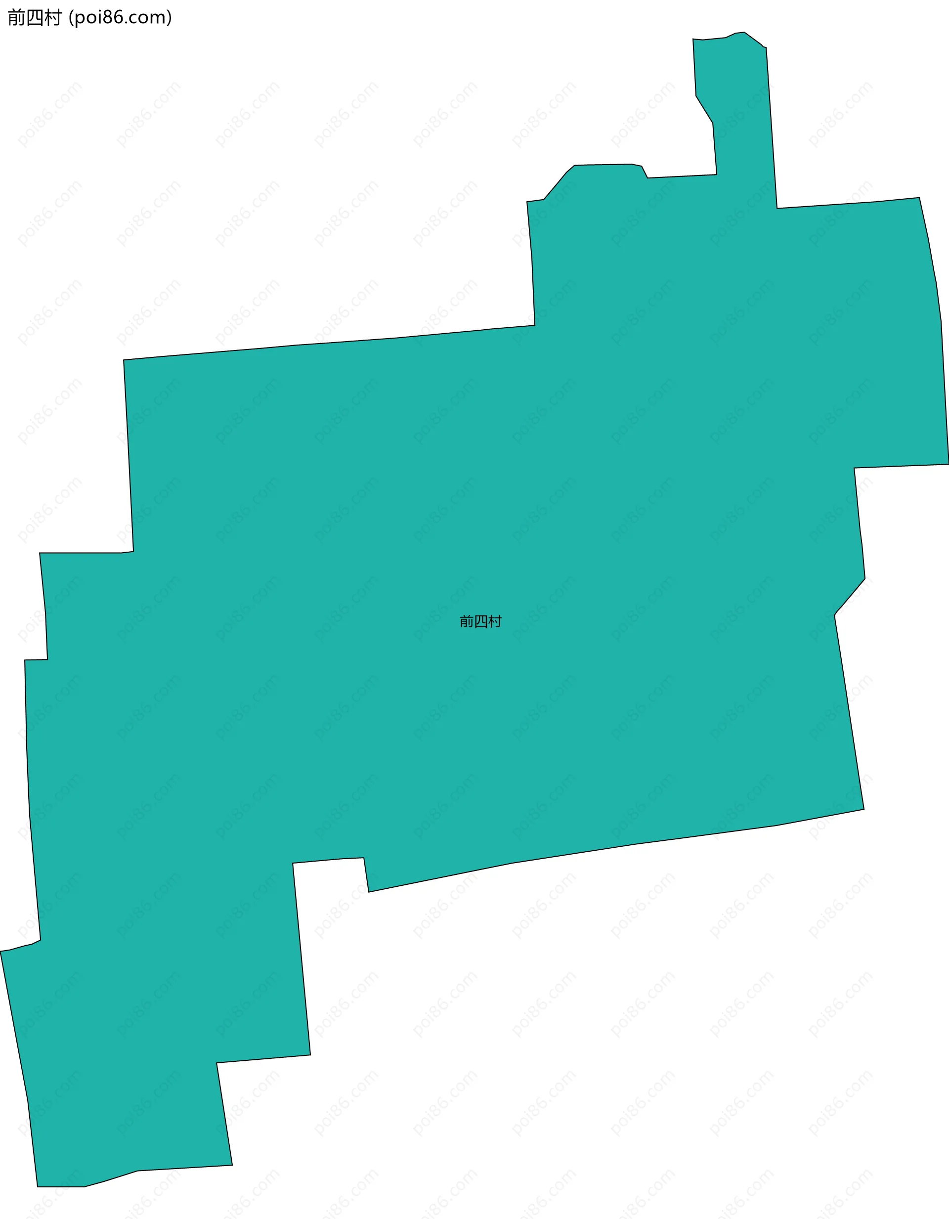 前四村边界地图