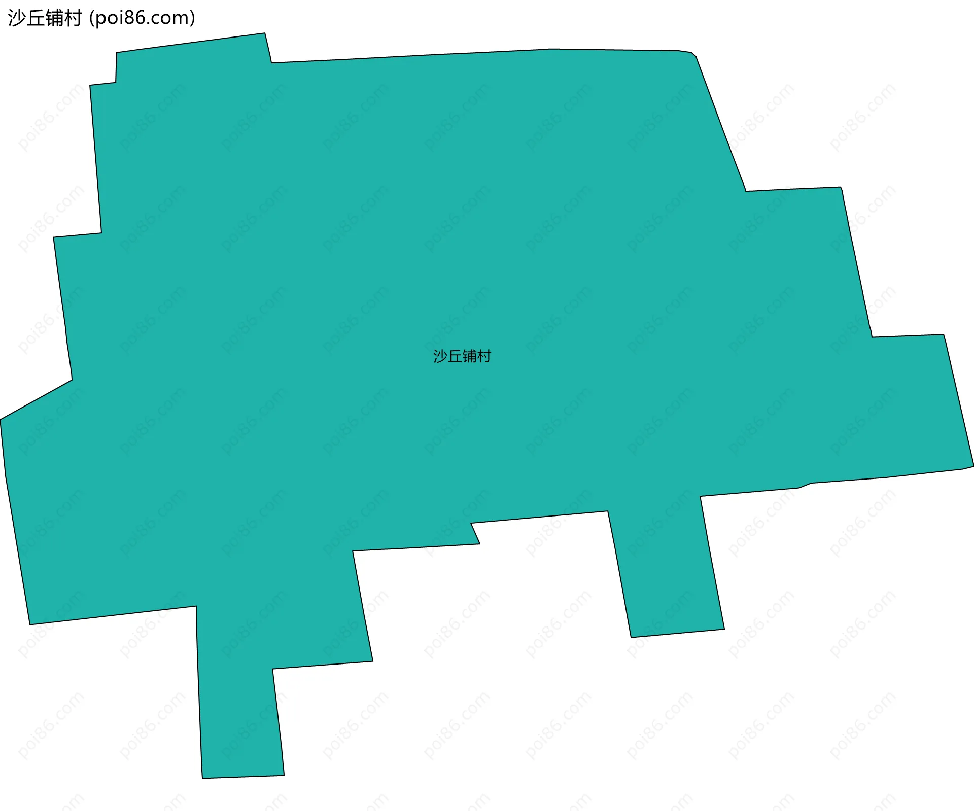 沙丘铺村边界地图