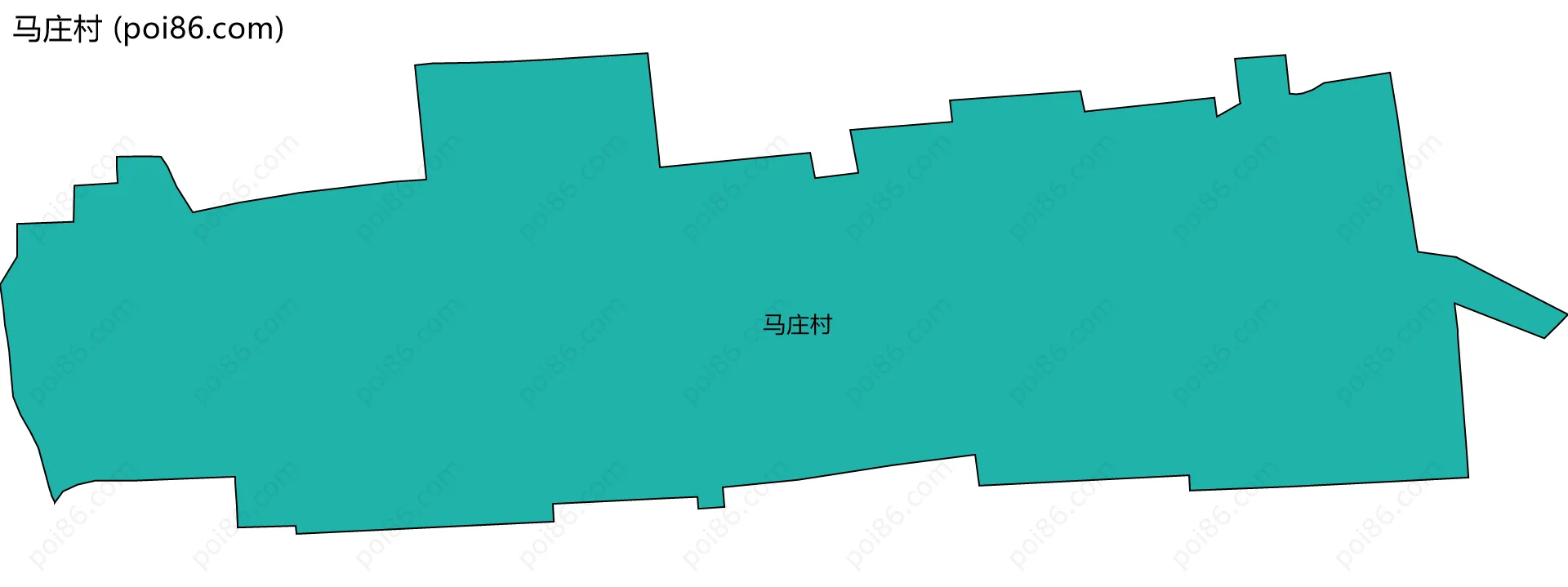 马庄村边界地图