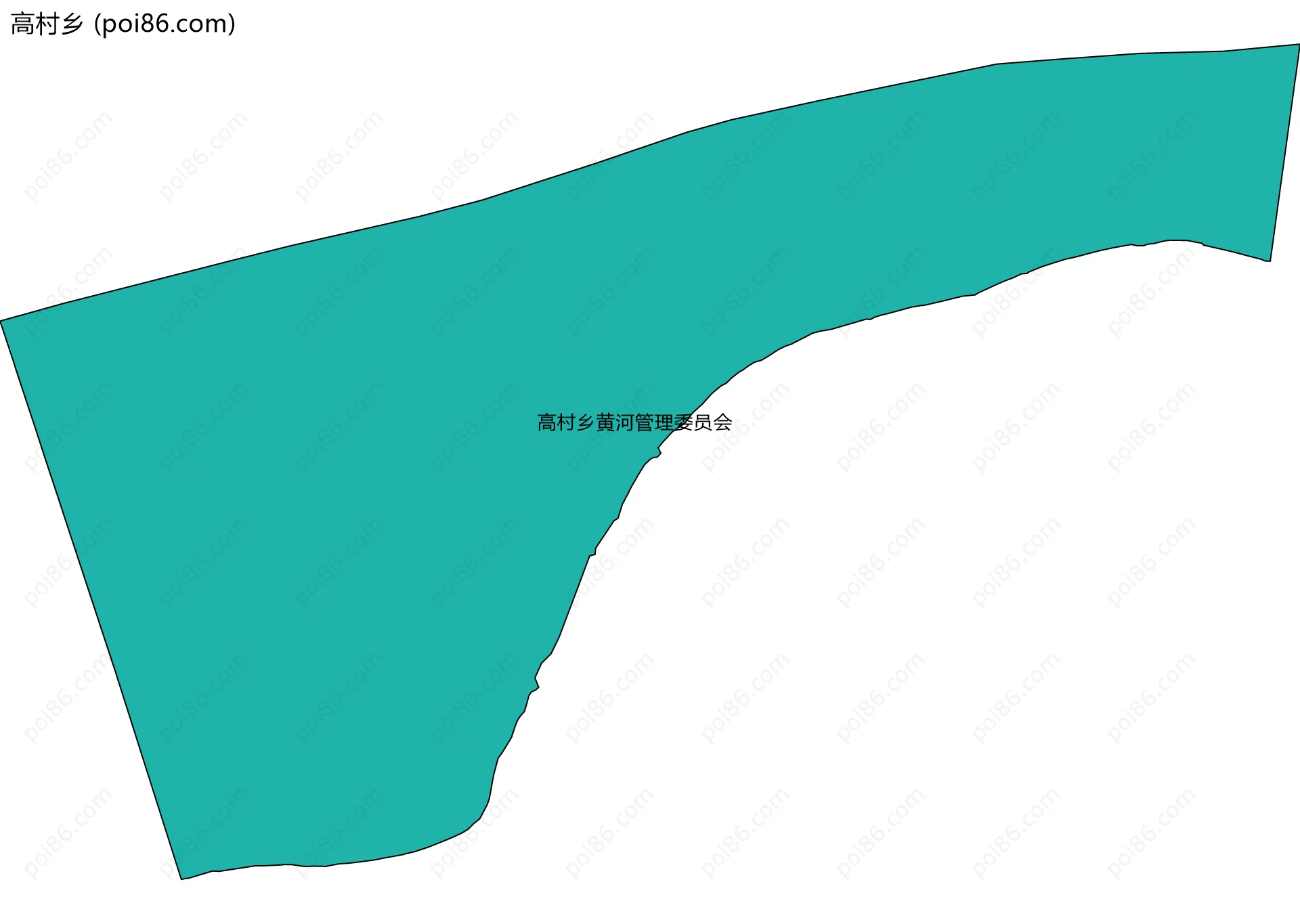 高村乡边界地图(五级行政区划)