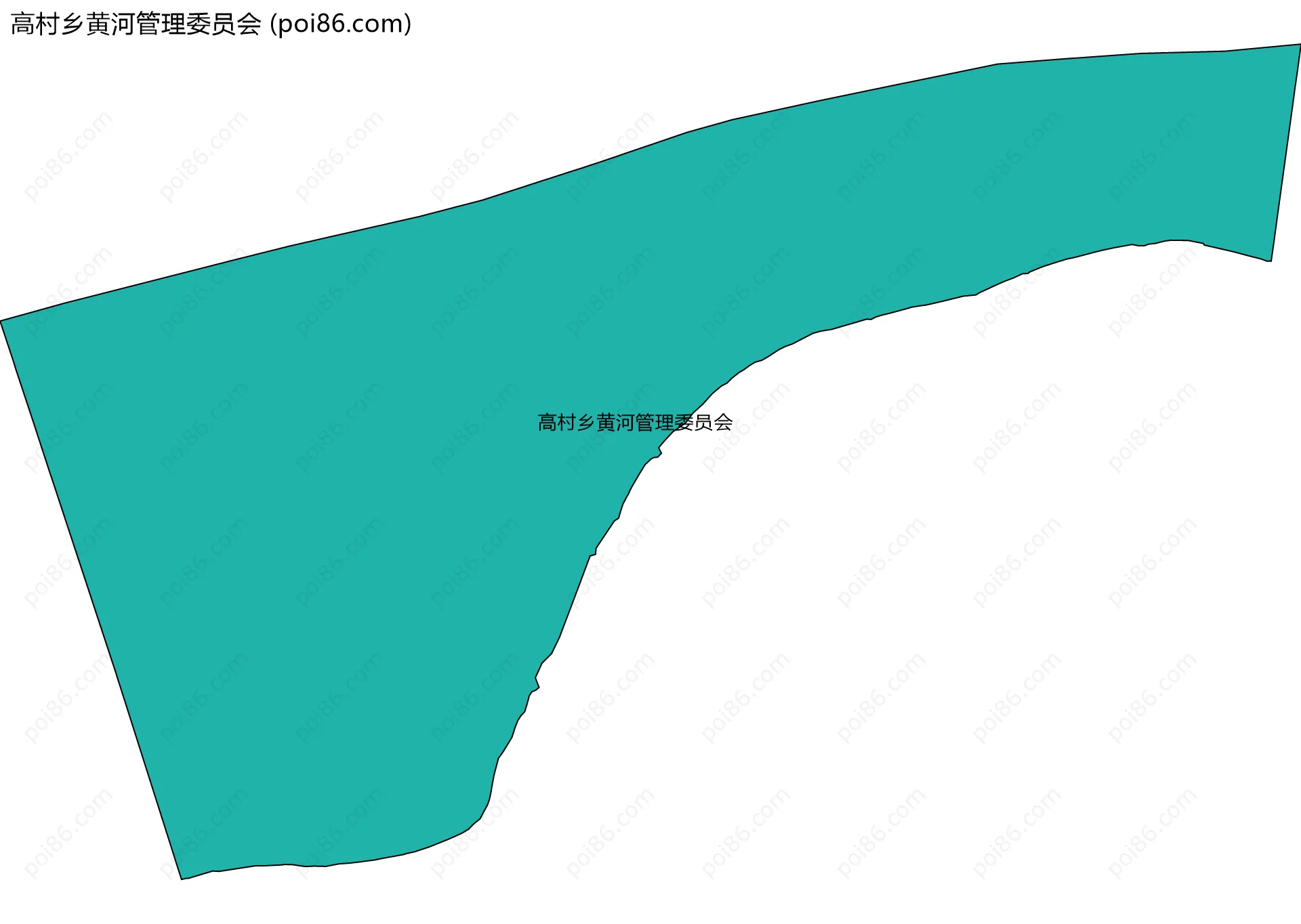 高村乡黄河管理委员会边界地图