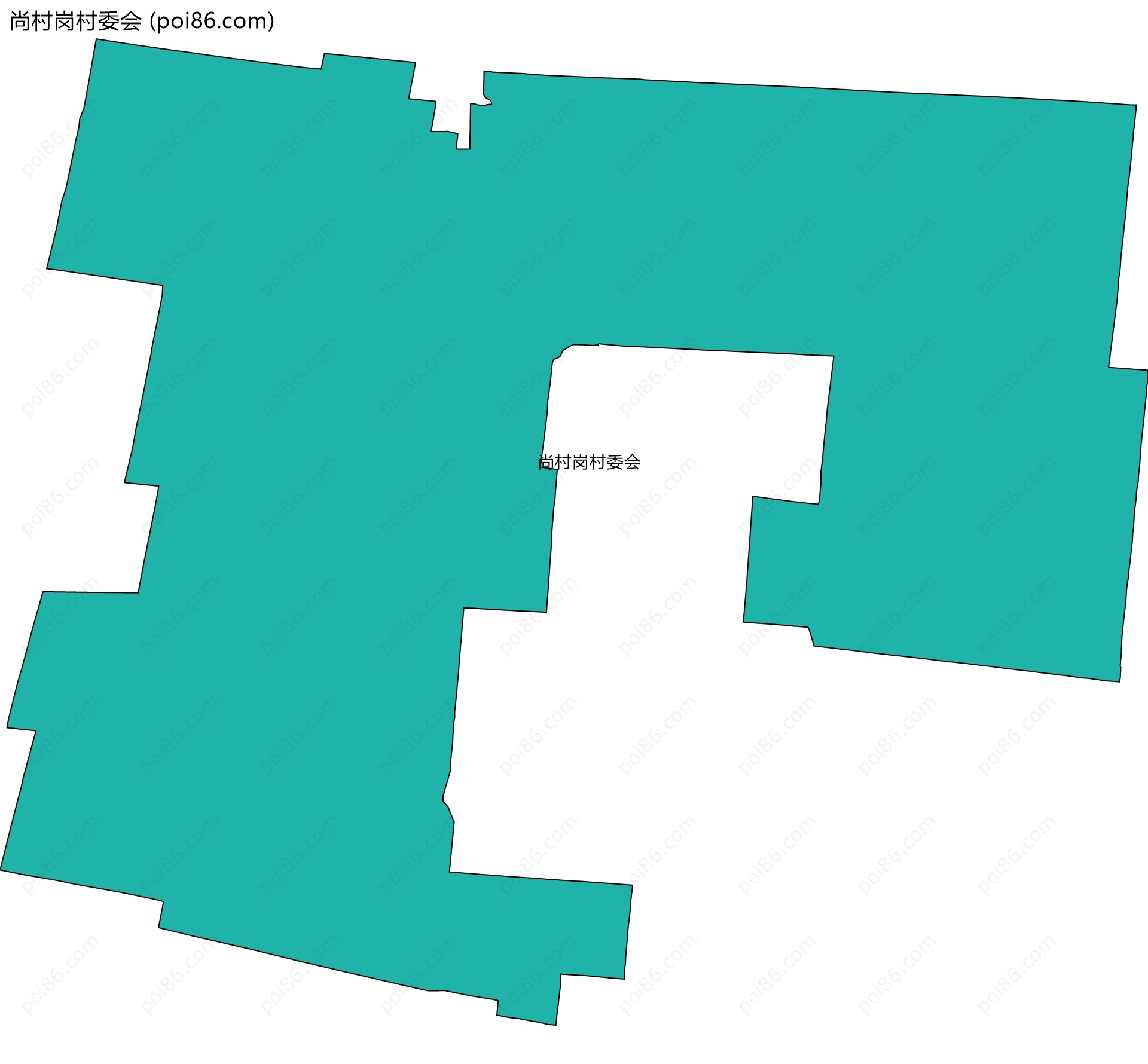 尚村岗村委会边界地图