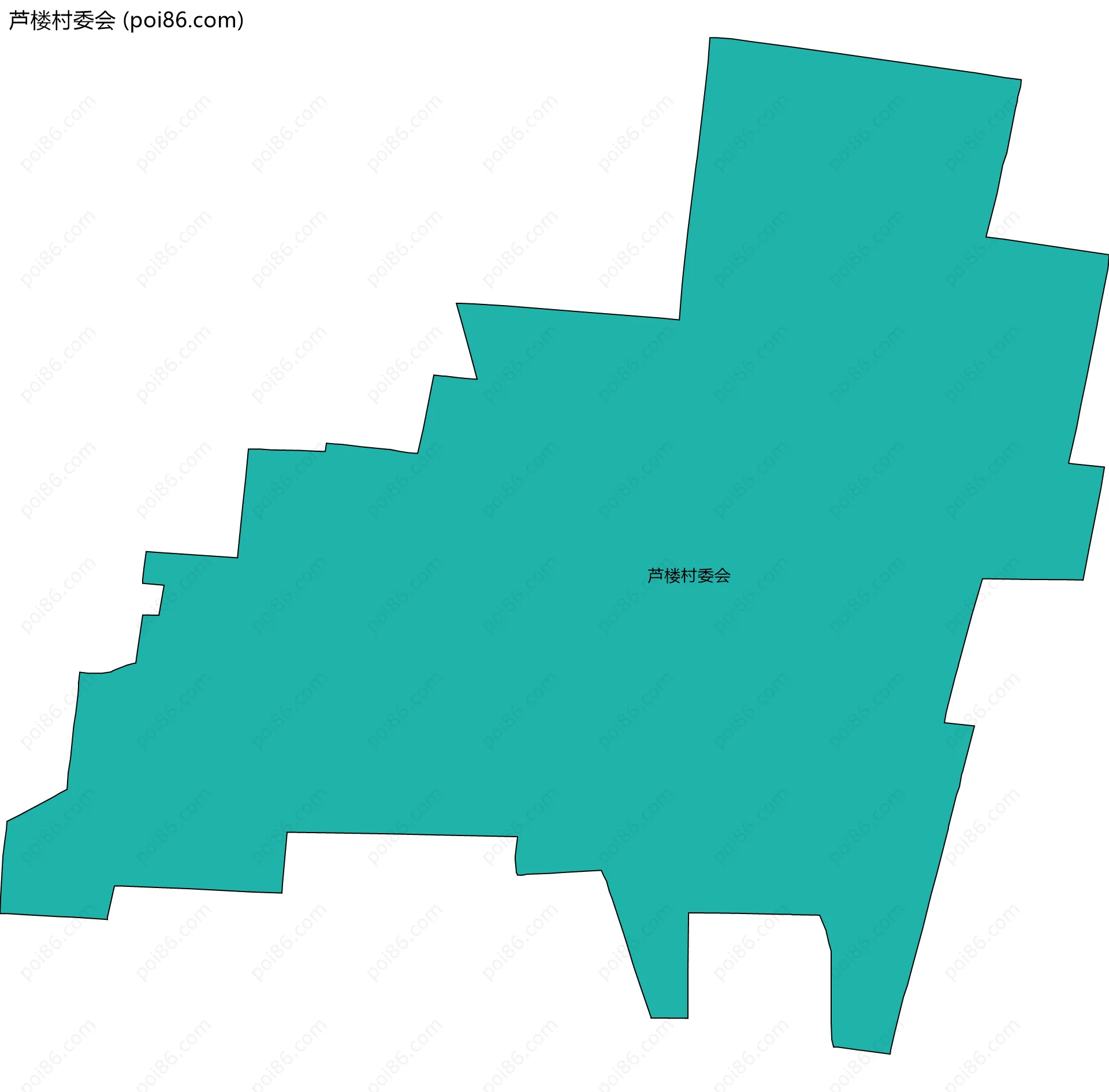 芦楼村委会边界地图